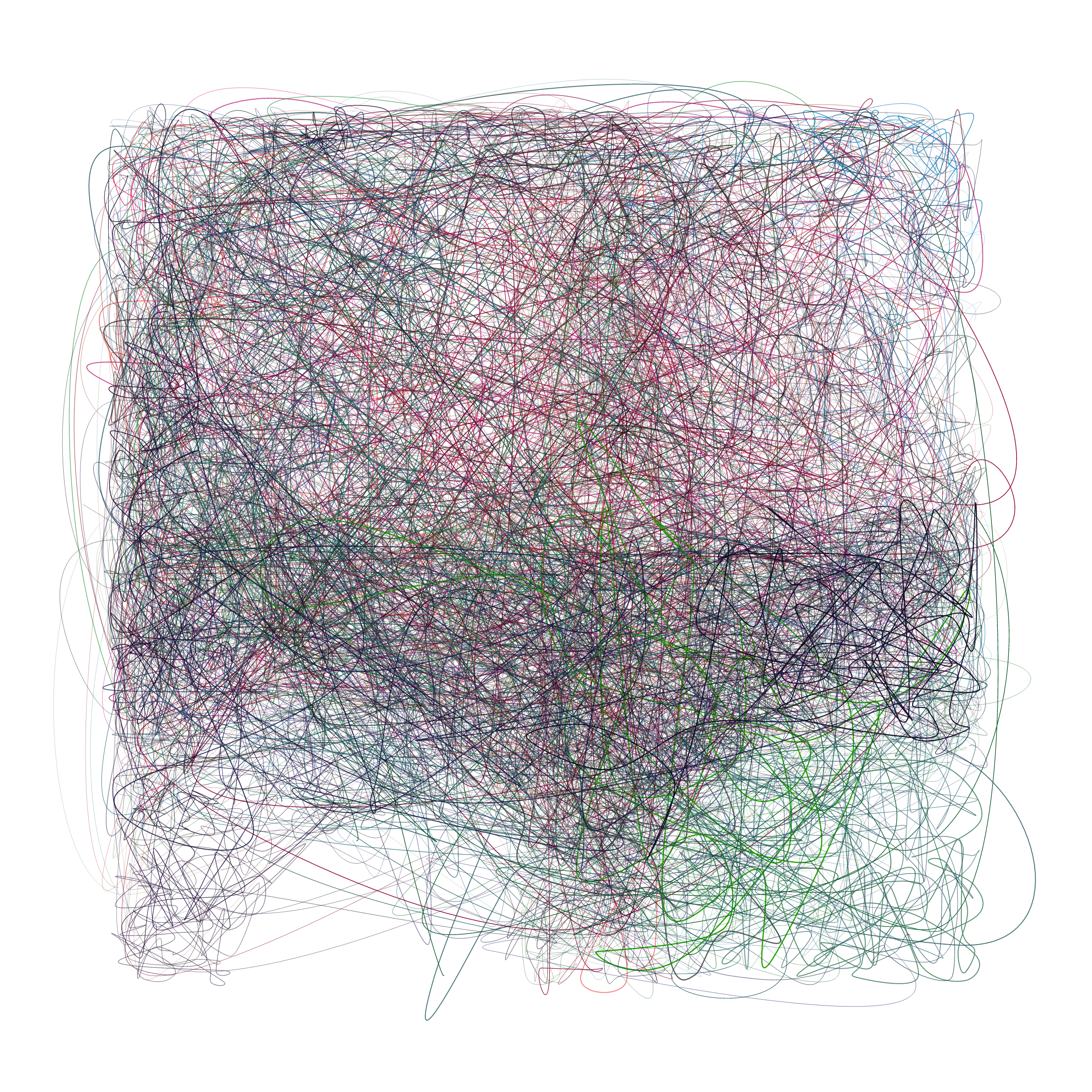 Art Blocks - Art Blocks v2 - Scribbled Boundaries #760 - NFT # 131000760