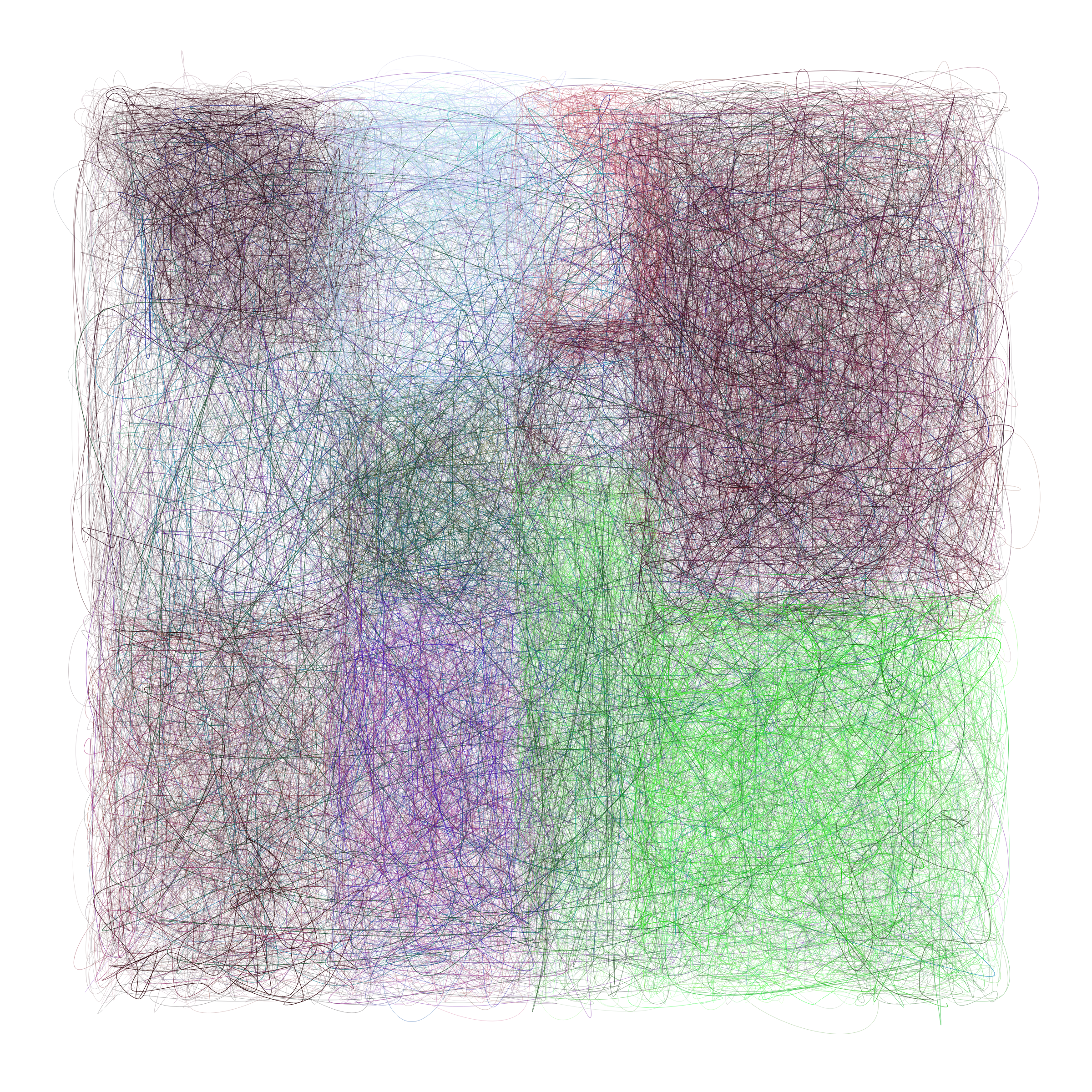 Art Blocks - Art Blocks v2 - Scribbled Boundaries #761 - NFT # 131000761