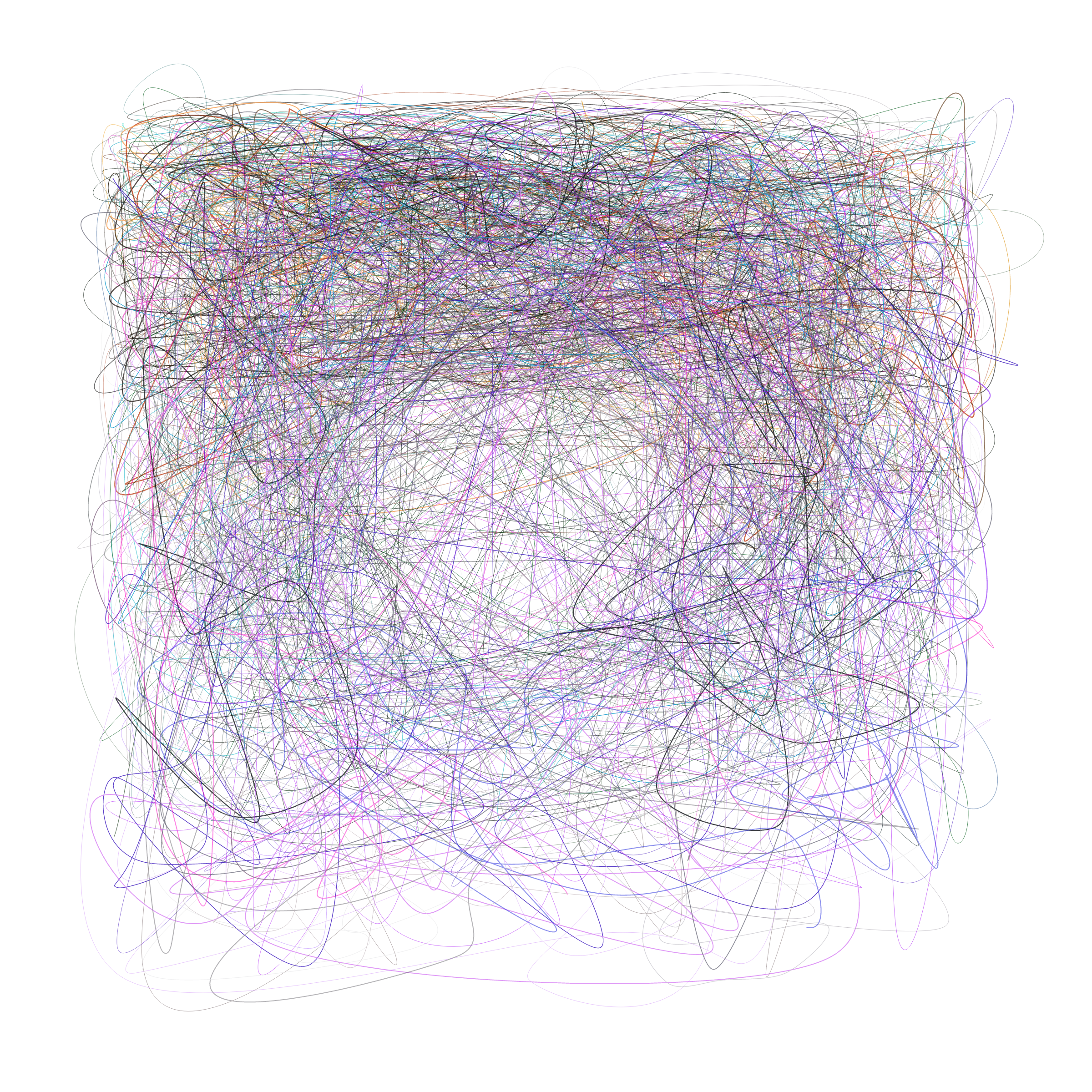 Art Blocks - Art Blocks v2 - Scribbled Boundaries #762 - NFT # 131000762