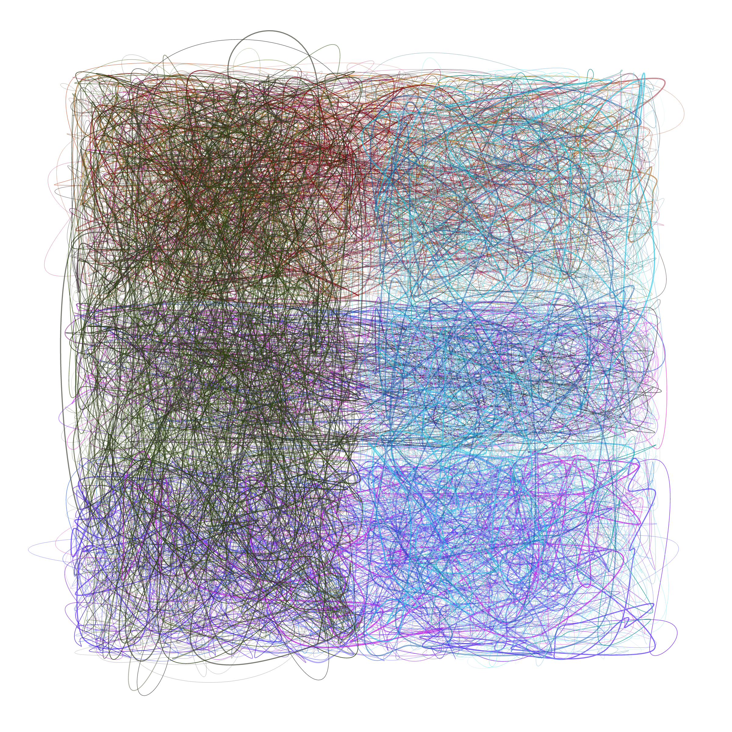 Art Blocks - Art Blocks v2 - Scribbled Boundaries #764 - NFT # 131000764