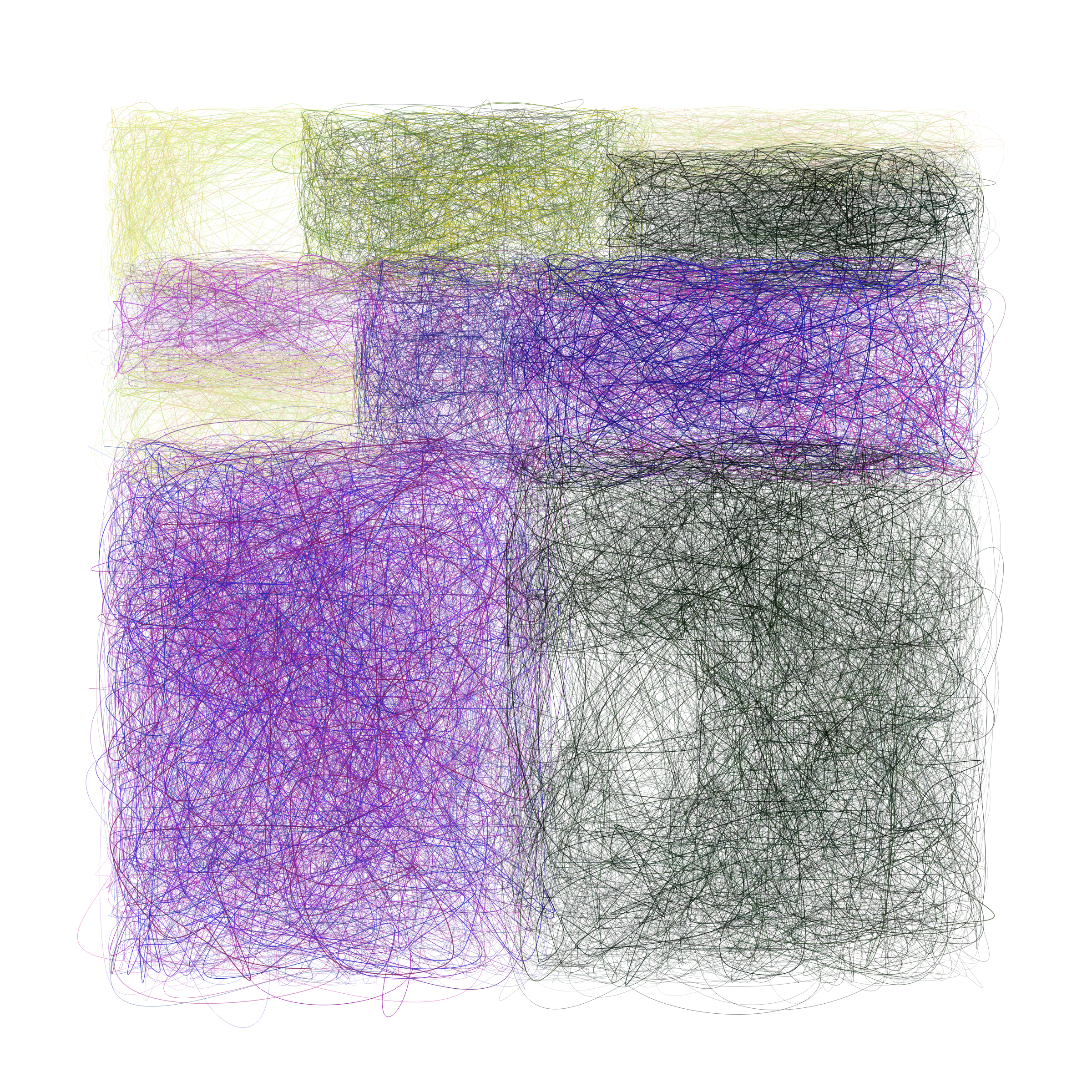 Art Blocks - Art Blocks v2 - Scribbled Boundaries #777 - NFT # 131000777