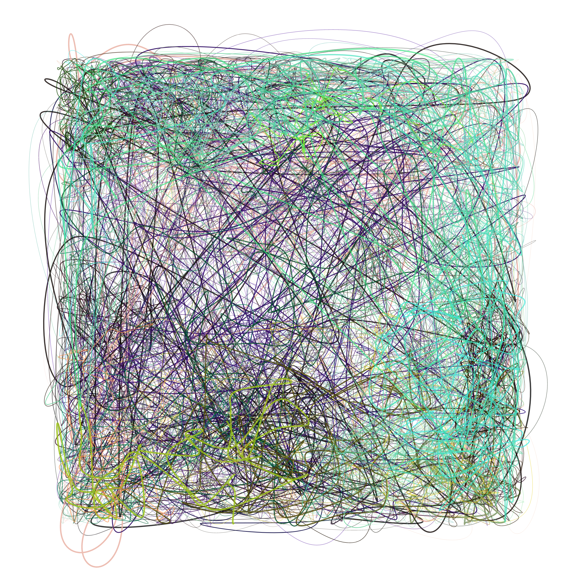 Art Blocks - Art Blocks v2 - Scribbled Boundaries #778 - NFT # 131000778