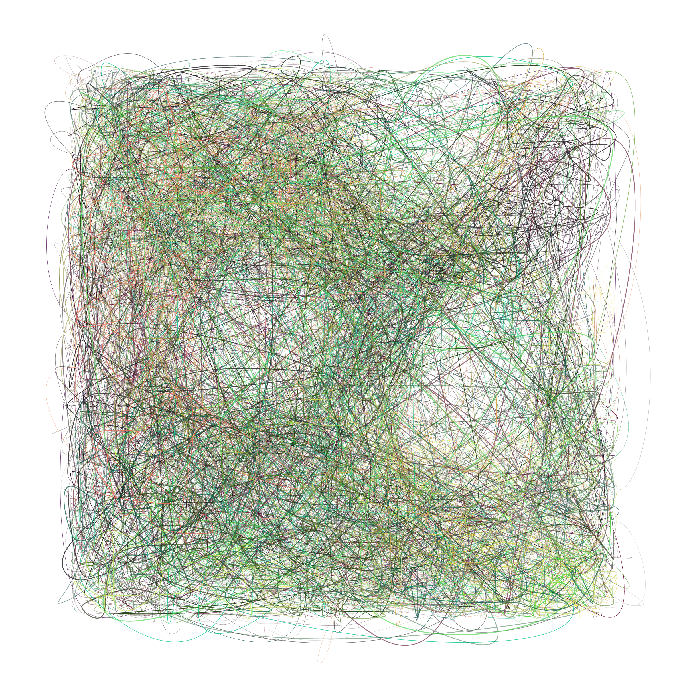 Art Blocks - Art Blocks v2 - Scribbled Boundaries #781 - NFT # 131000781