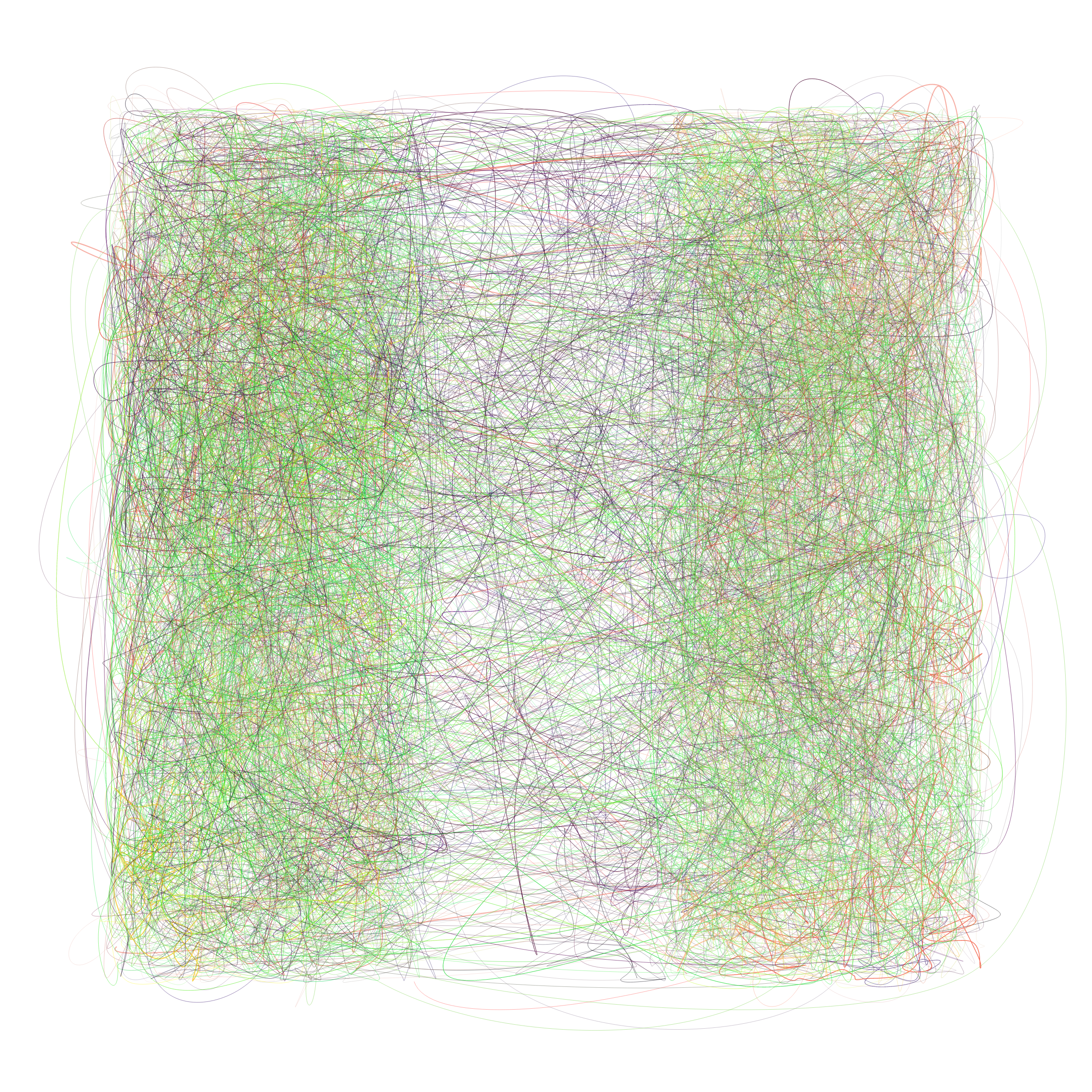 Art Blocks - Art Blocks v2 - Scribbled Boundaries #787 - NFT # 131000787