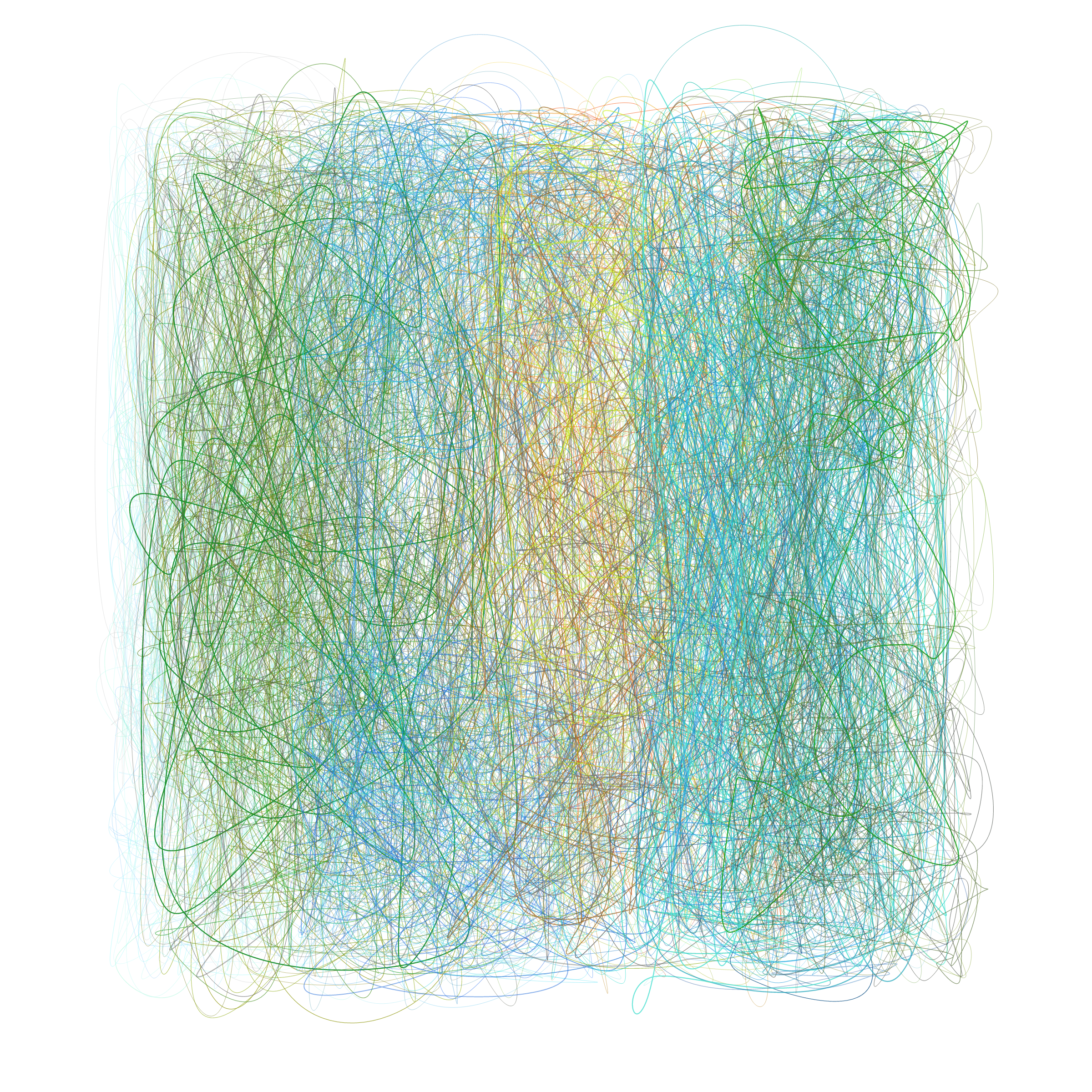 Art Blocks - Art Blocks v2 - Scribbled Boundaries #790 - NFT # 131000790