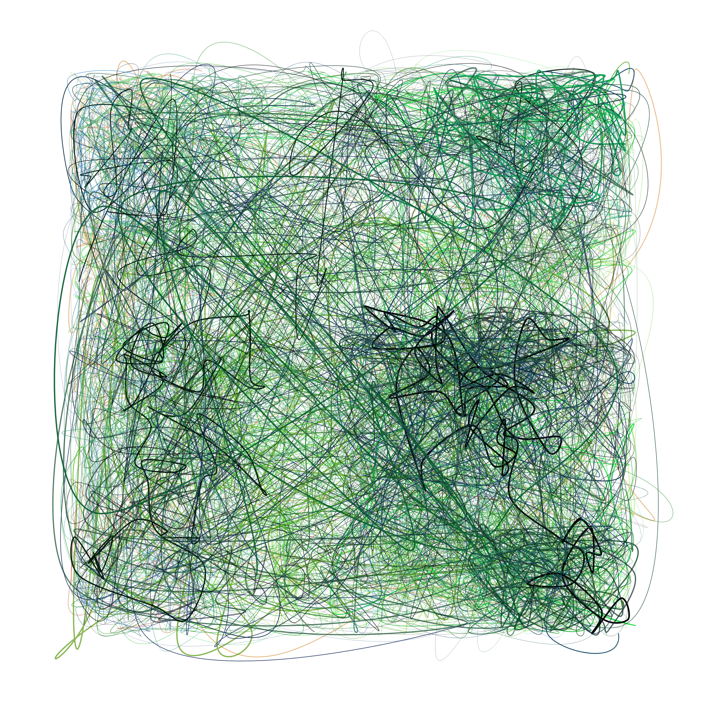 Art Blocks - Art Blocks v2 - Scribbled Boundaries #793 - NFT # 131000793