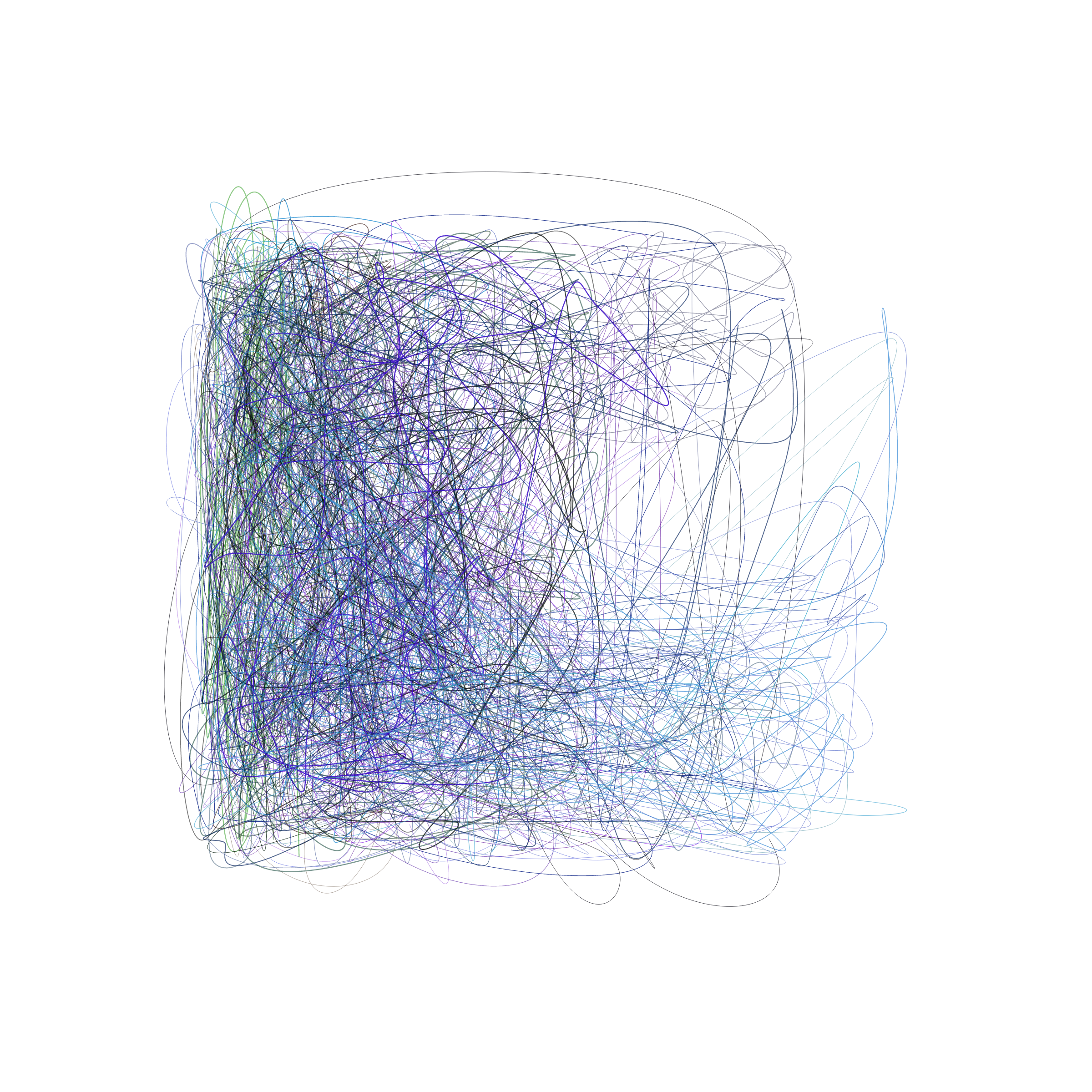 Art Blocks - Art Blocks v2 - Scribbled Boundaries #794 - NFT # 131000794