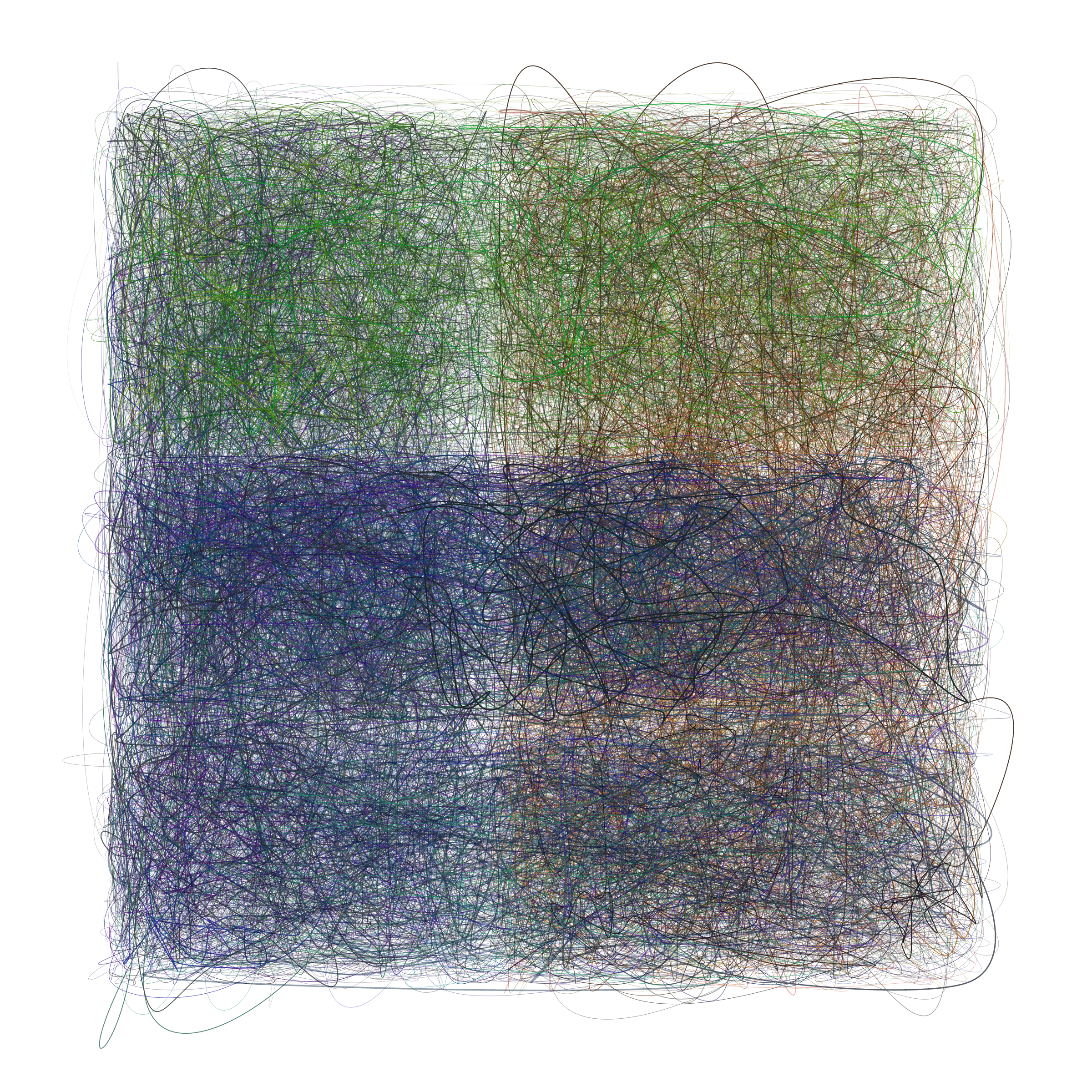 Art Blocks - Art Blocks v2 - Scribbled Boundaries #798 - NFT # 131000798