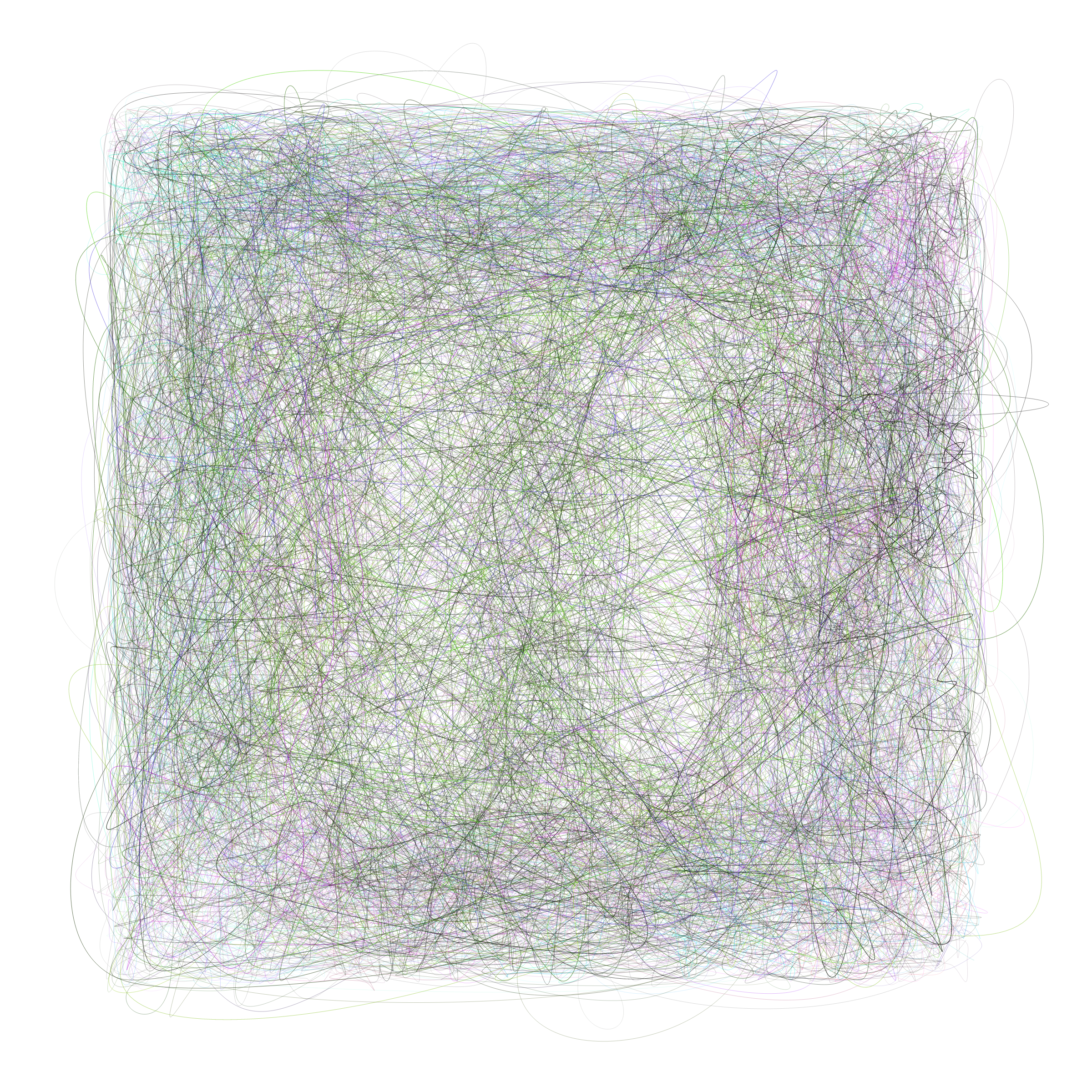 Art Blocks - Art Blocks v2 - Scribbled Boundaries #804 - NFT # 131000804