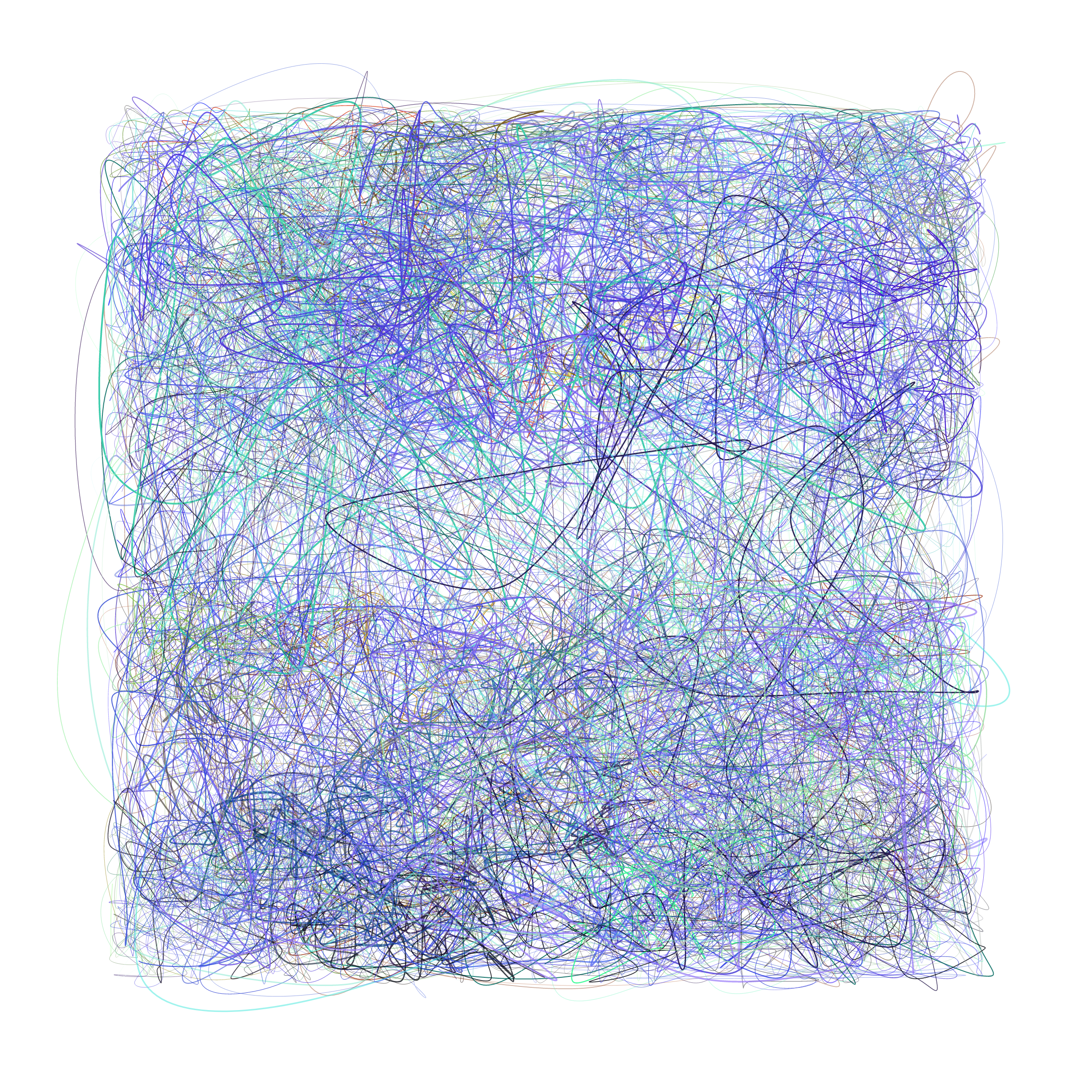 Art Blocks - Art Blocks v2 - Scribbled Boundaries #805 - NFT # 131000805