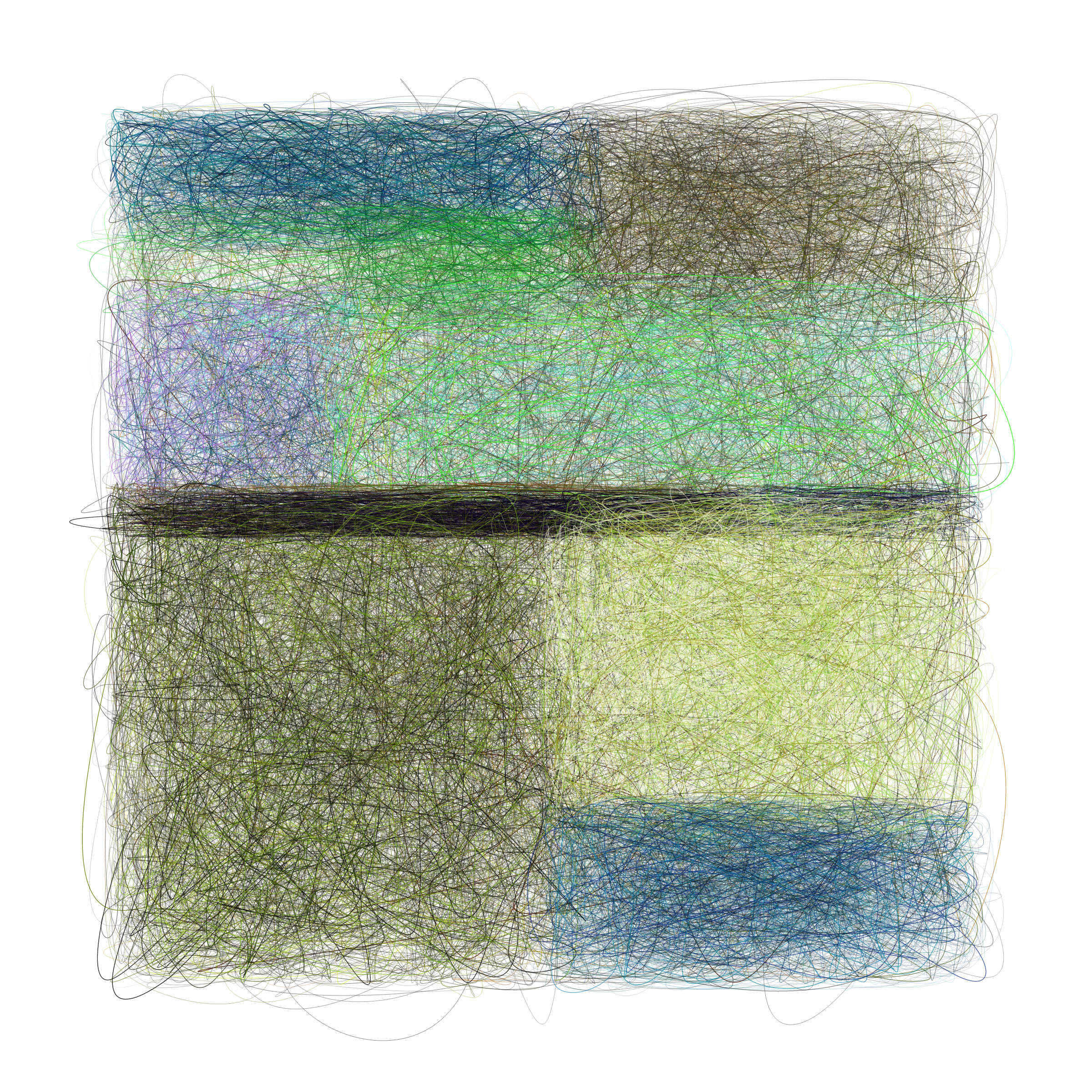 Art Blocks - Art Blocks v2 - Scribbled Boundaries #810 - NFT # 131000810