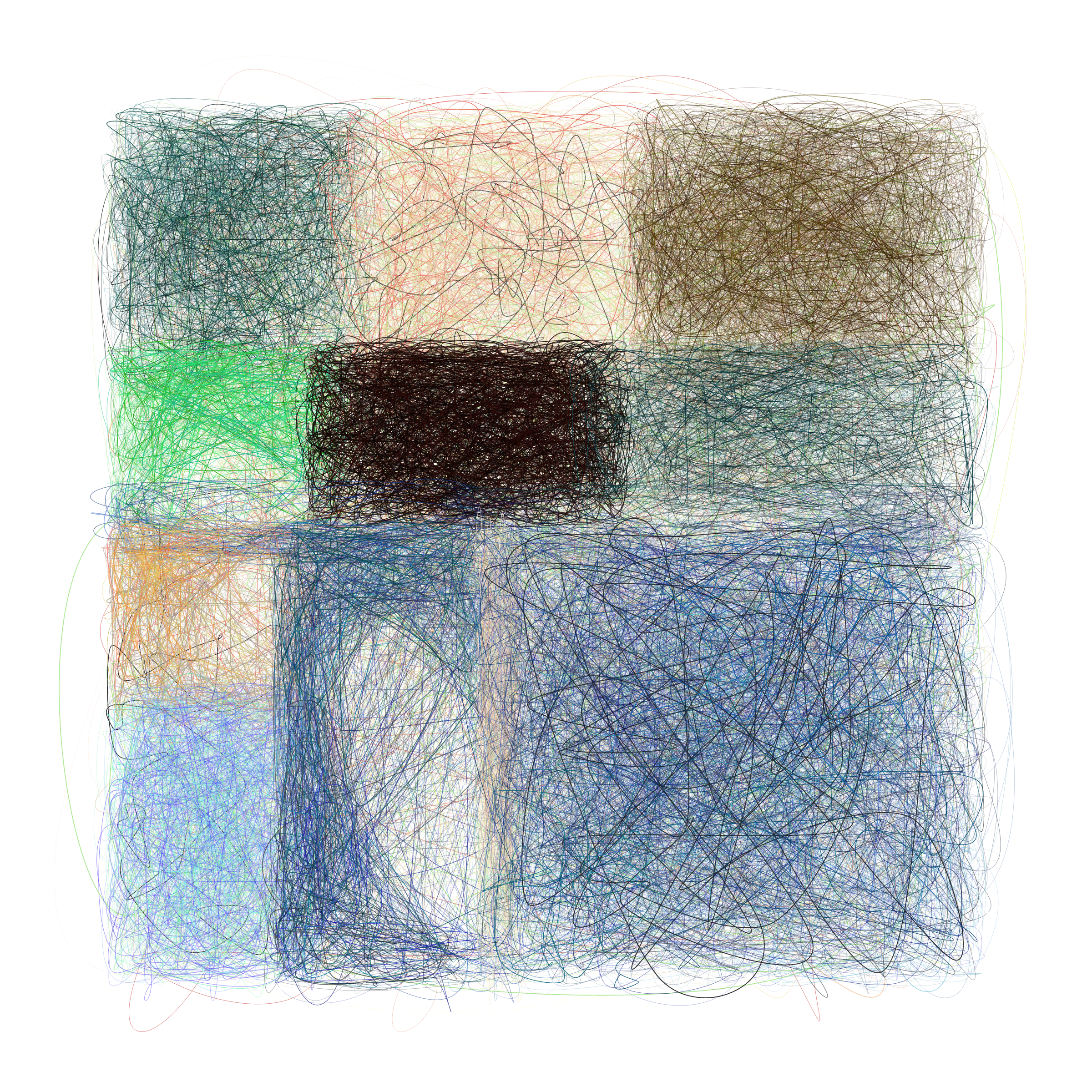 Art Blocks - Art Blocks v2 - Scribbled Boundaries #816 - NFT # 131000816