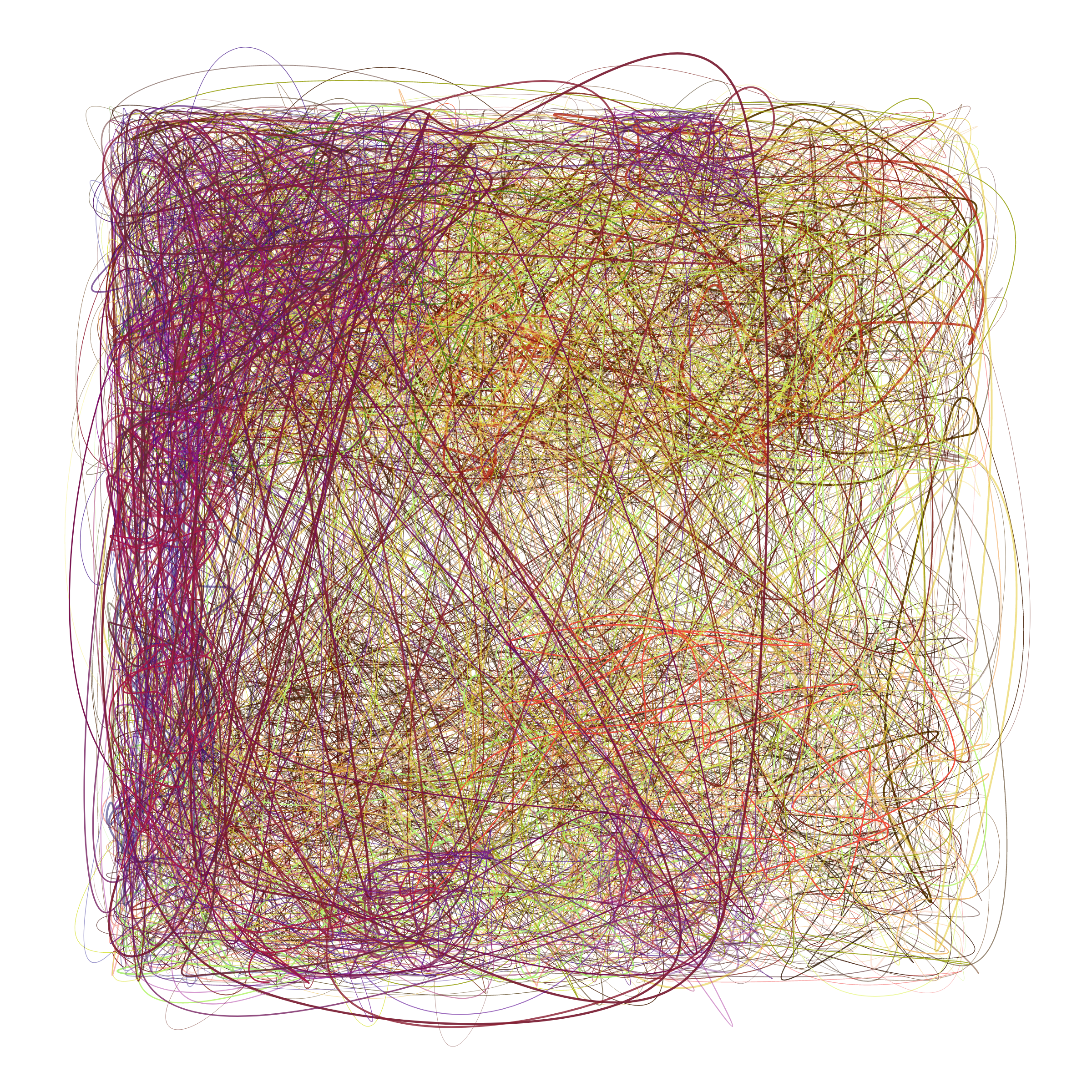 Art Blocks - Art Blocks v2 - Scribbled Boundaries #823 - NFT # 131000823