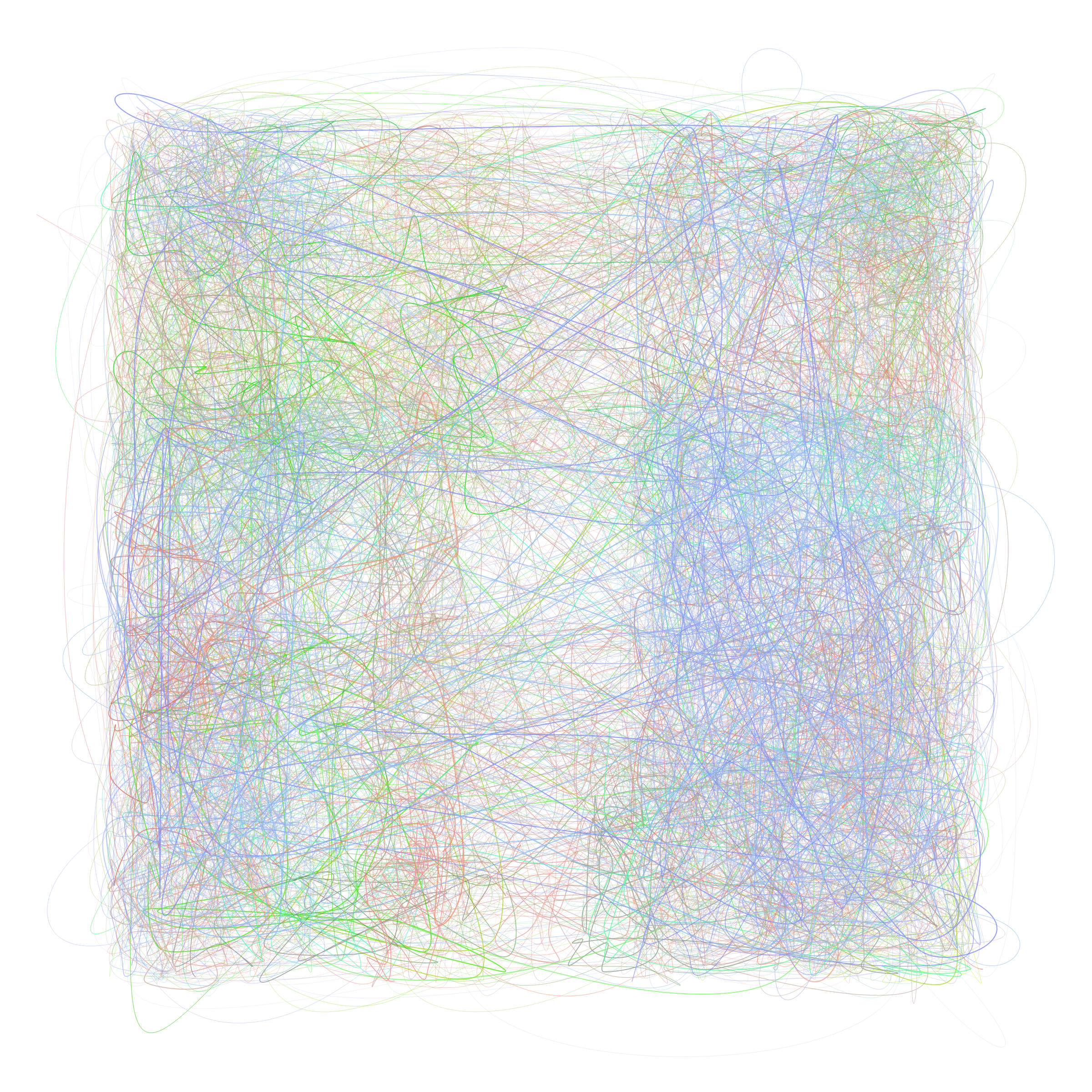 Art Blocks - Art Blocks v2 - Scribbled Boundaries #825 - NFT # 131000825