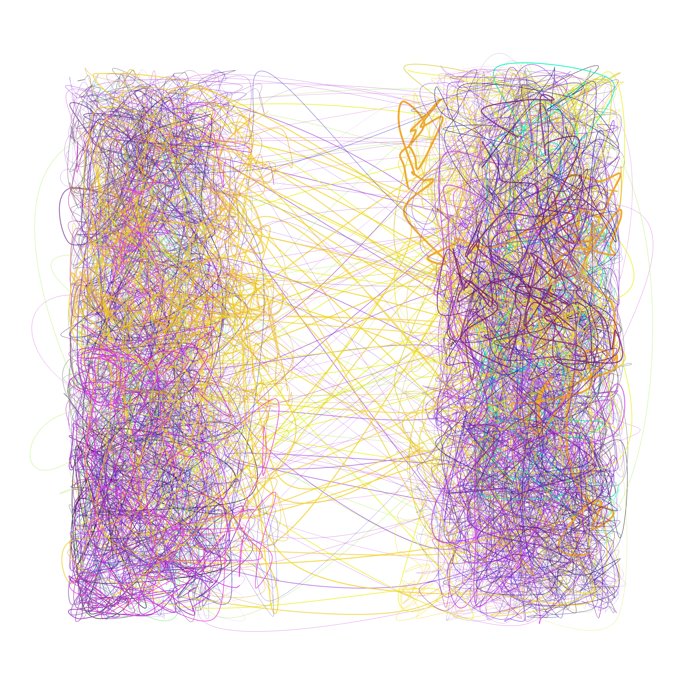 Art Blocks - Art Blocks v2 - Scribbled Boundaries #828 - NFT # 131000828