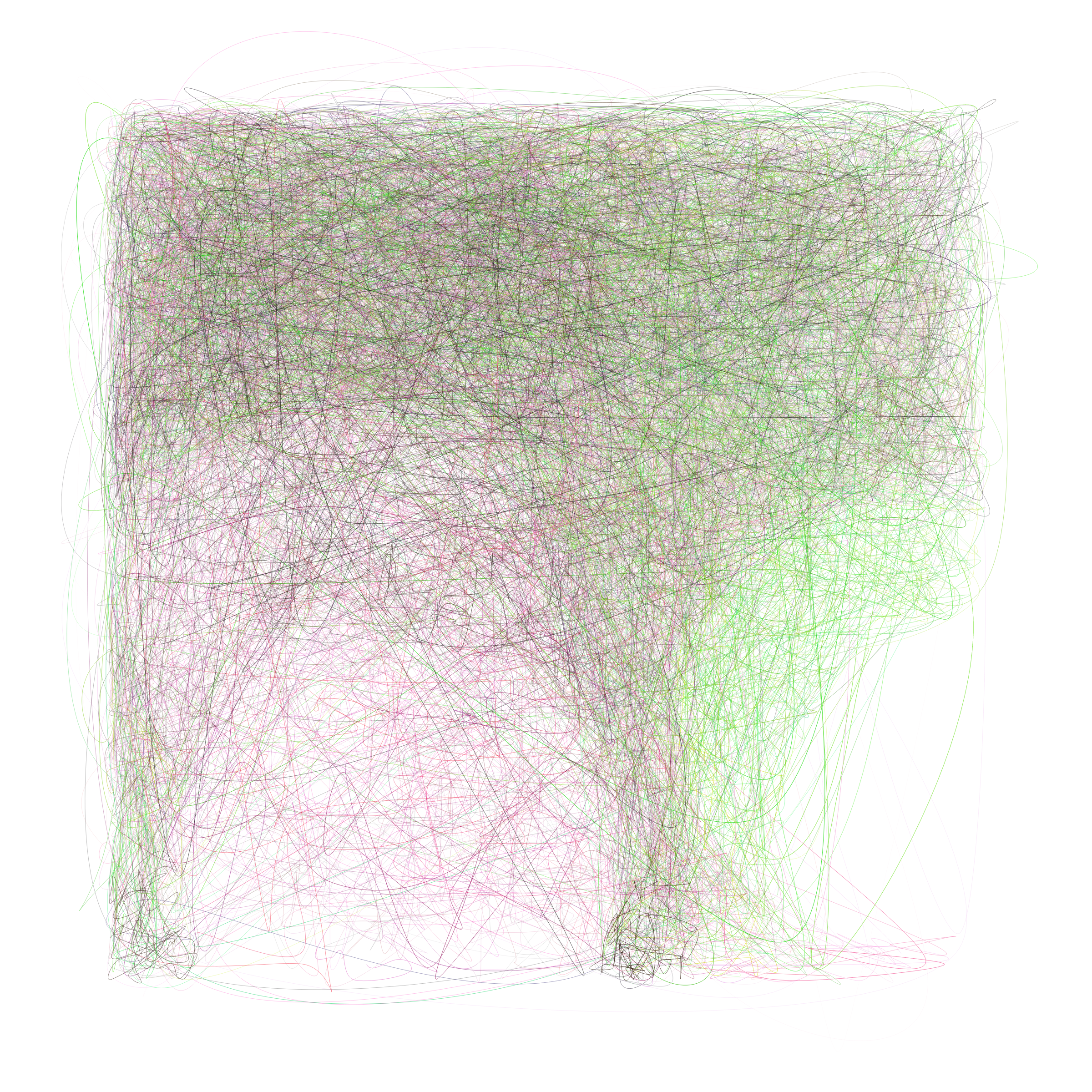 Art Blocks - Art Blocks v2 - Scribbled Boundaries #829 - NFT # 131000829