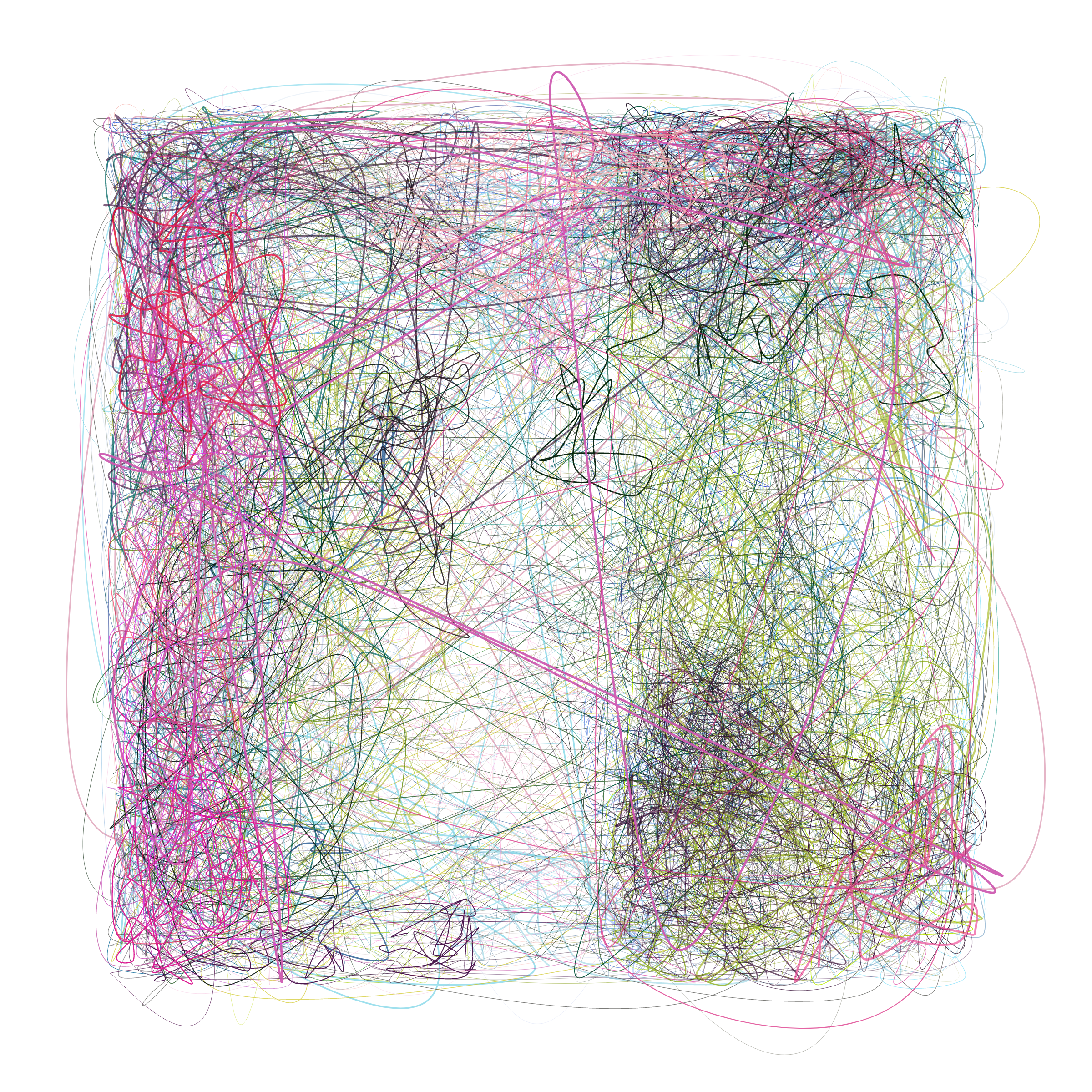 Art Blocks - Art Blocks v2 - Scribbled Boundaries #832 - NFT # 131000832