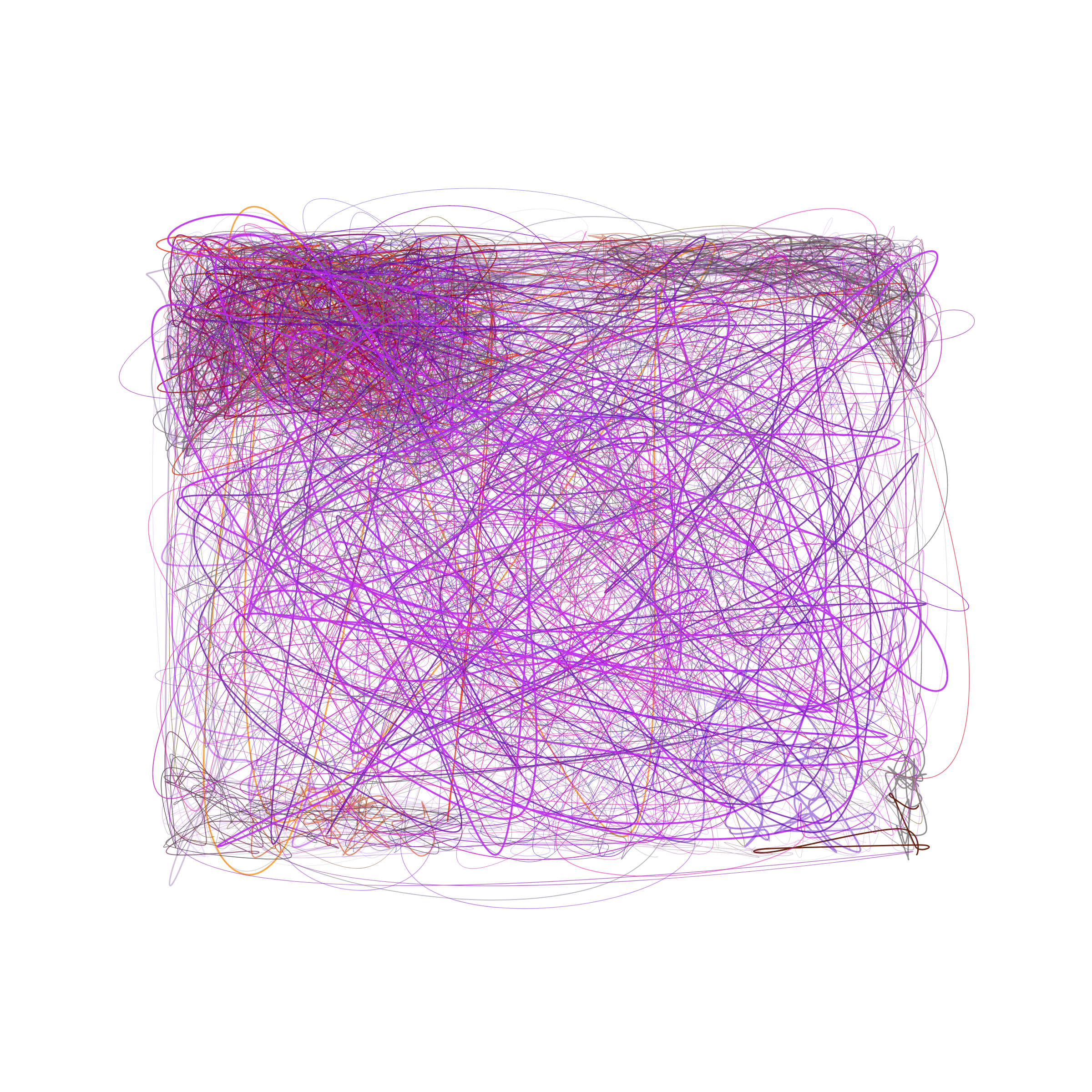 Art Blocks - Art Blocks v2 - Scribbled Boundaries #838 - NFT # 131000838