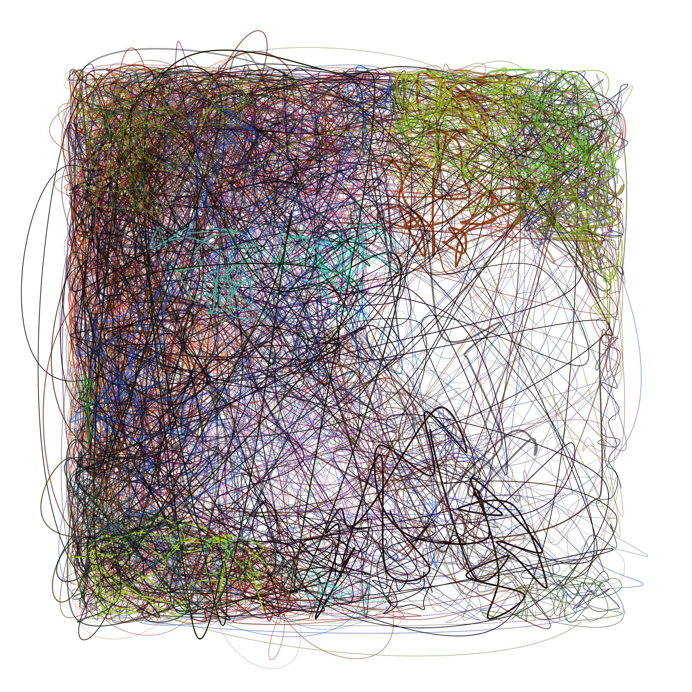 Art Blocks - Art Blocks v2 - Scribbled Boundaries #840 - NFT # 131000840