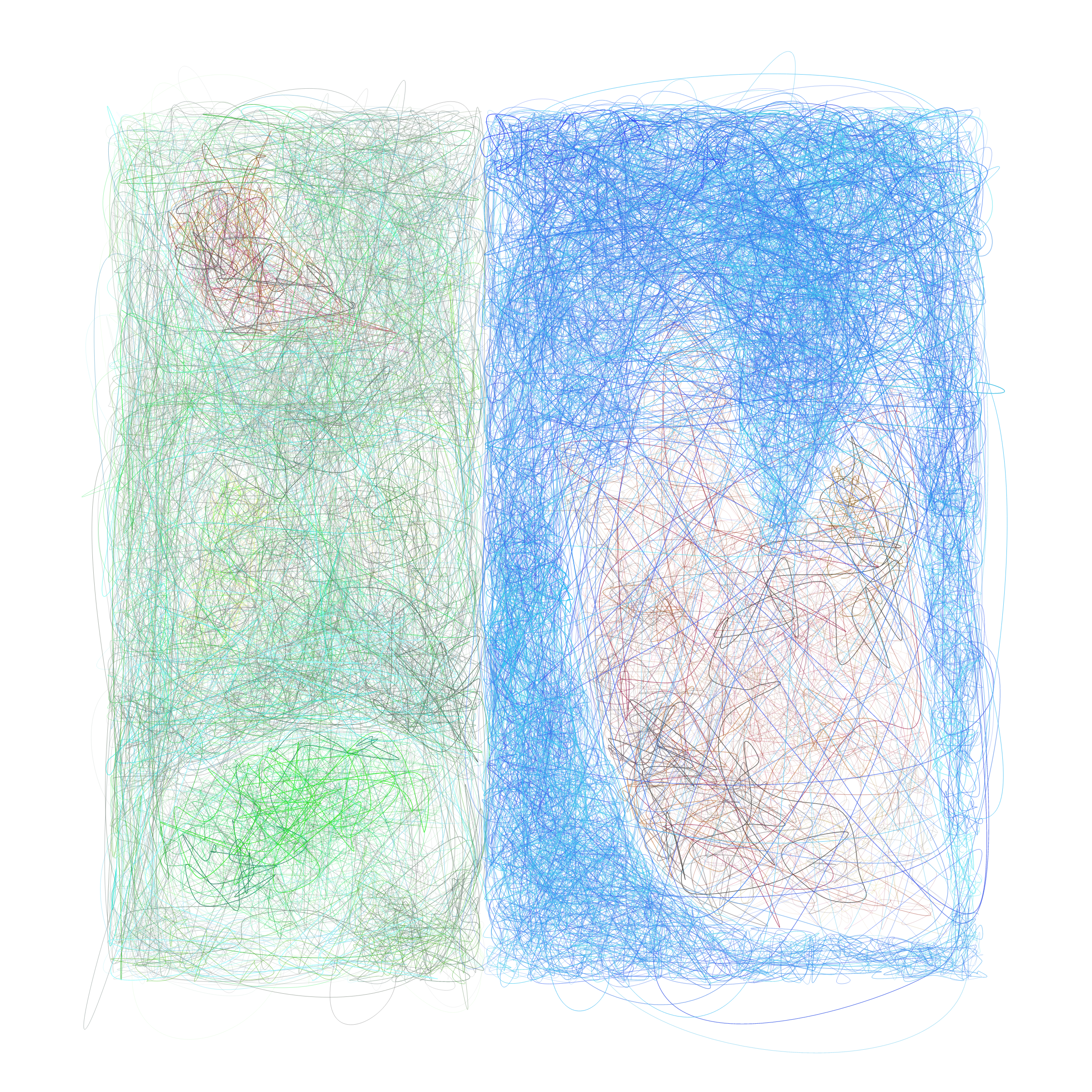 Art Blocks - Art Blocks v2 - Scribbled Boundaries #843 - NFT # 131000843