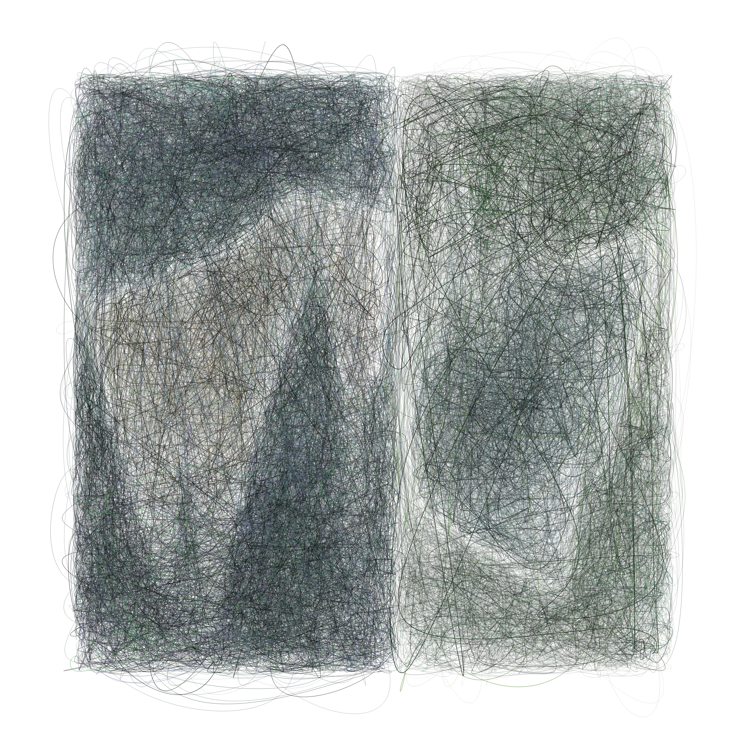 Art Blocks - Art Blocks v2 - Scribbled Boundaries #845 - NFT # 131000845