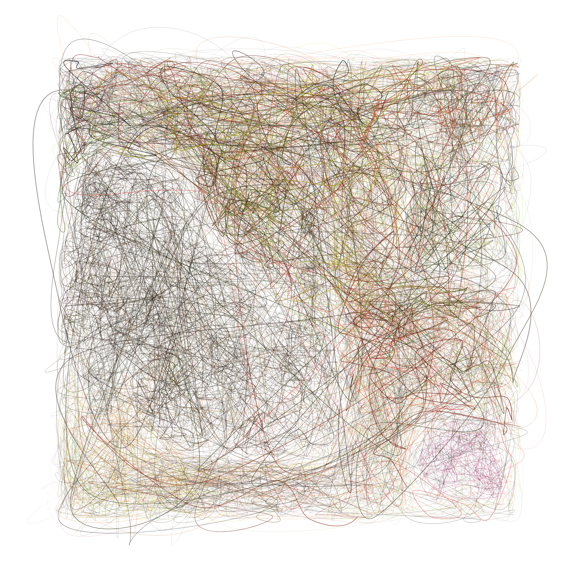 Art Blocks - Art Blocks v2 - Scribbled Boundaries #846 - NFT # 131000846