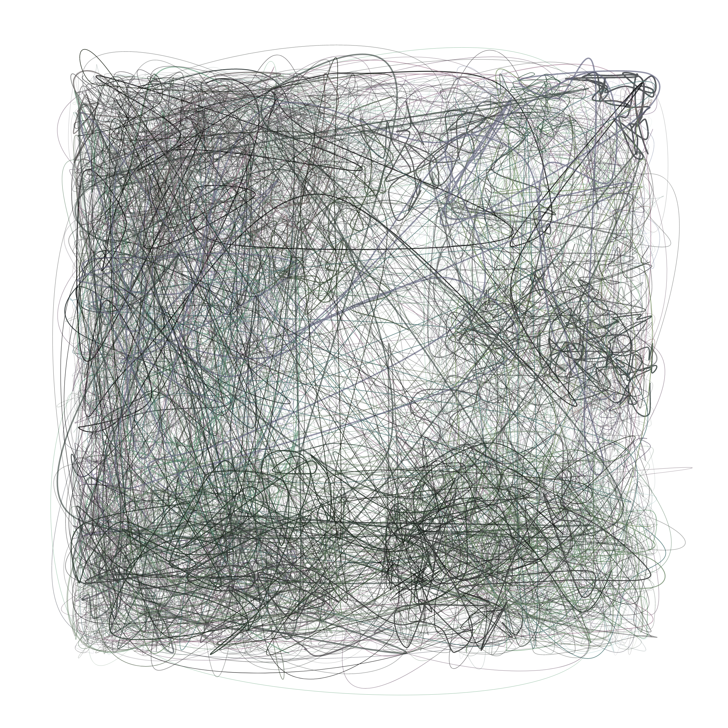 Art Blocks - Art Blocks v2 - Scribbled Boundaries #864 - NFT # 131000864