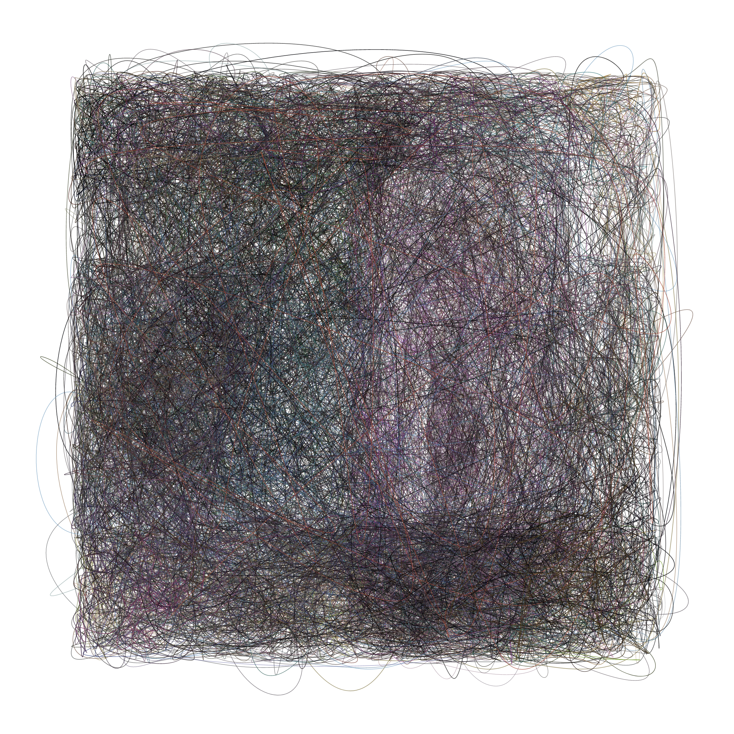 Art Blocks - Art Blocks v2 - Scribbled Boundaries #866 - NFT # 131000866