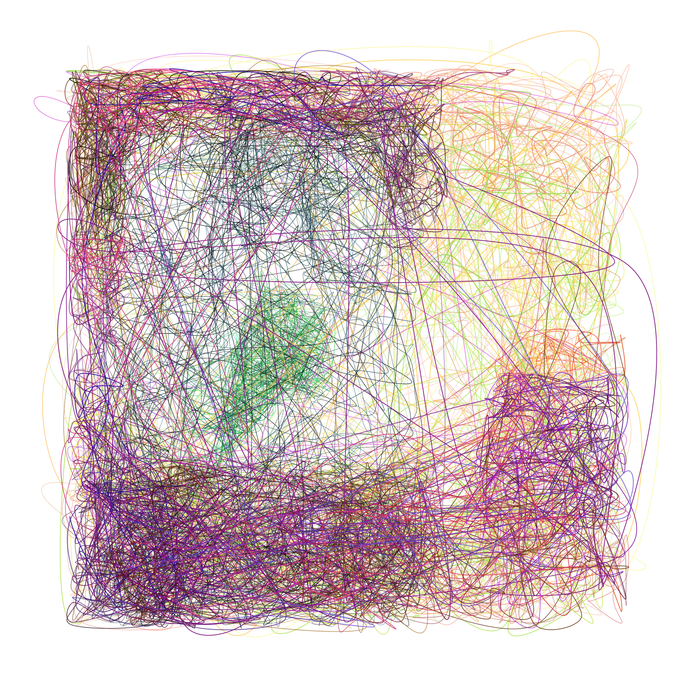 Art Blocks - Art Blocks v2 - Scribbled Boundaries #869 - NFT # 131000869