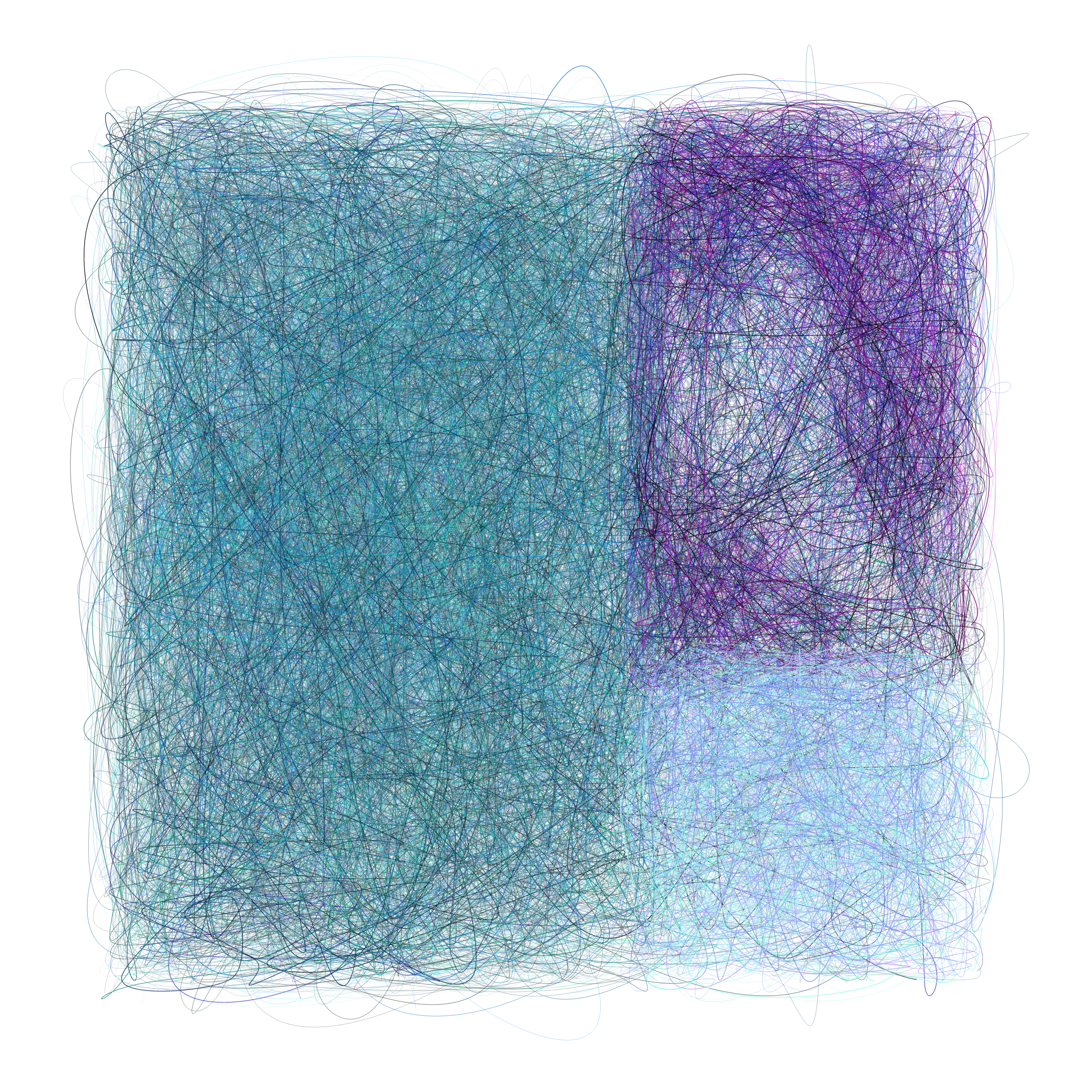 Art Blocks - Art Blocks v2 - Scribbled Boundaries #870 - NFT # 131000870