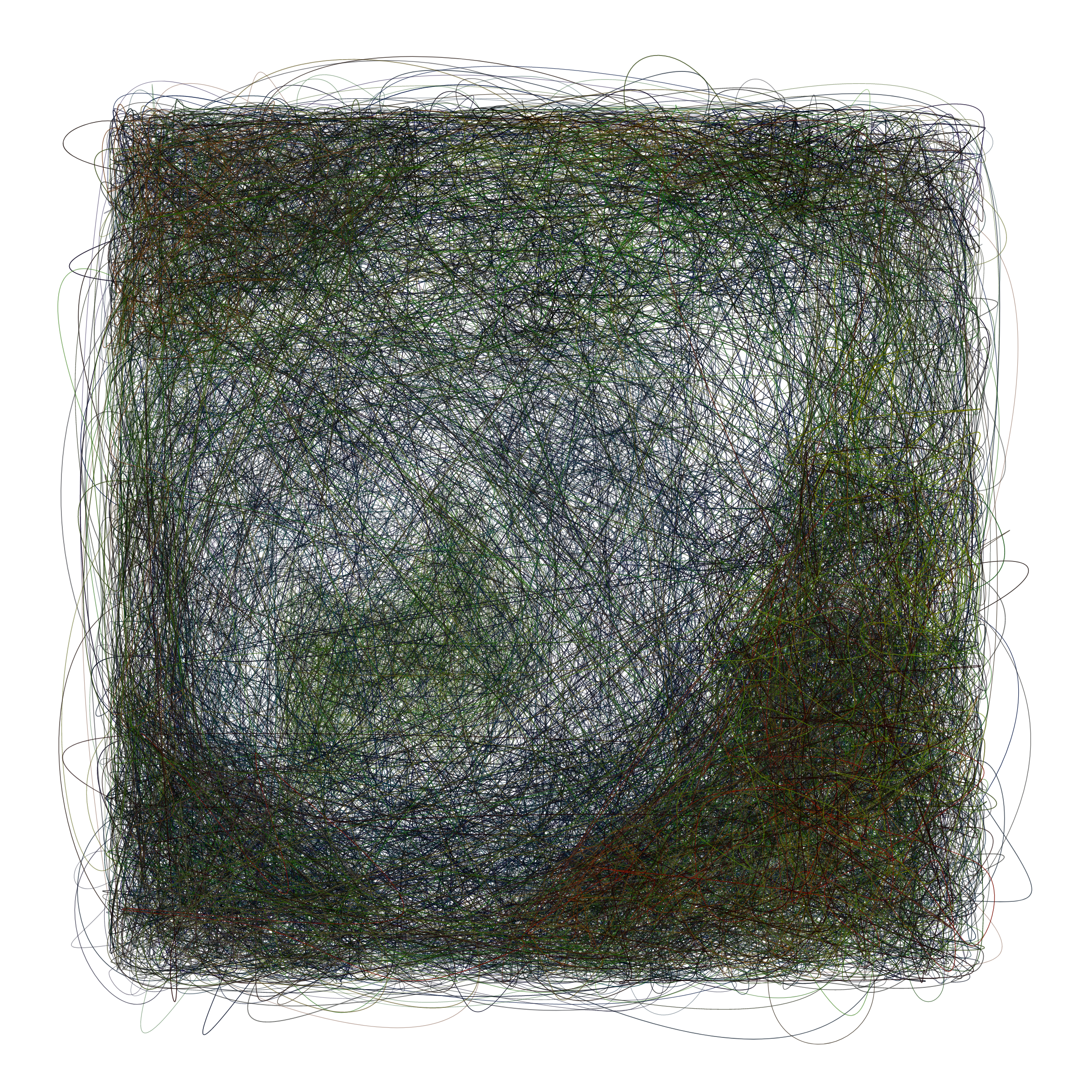 Art Blocks - Art Blocks v2 - Scribbled Boundaries #874 - NFT # 131000874