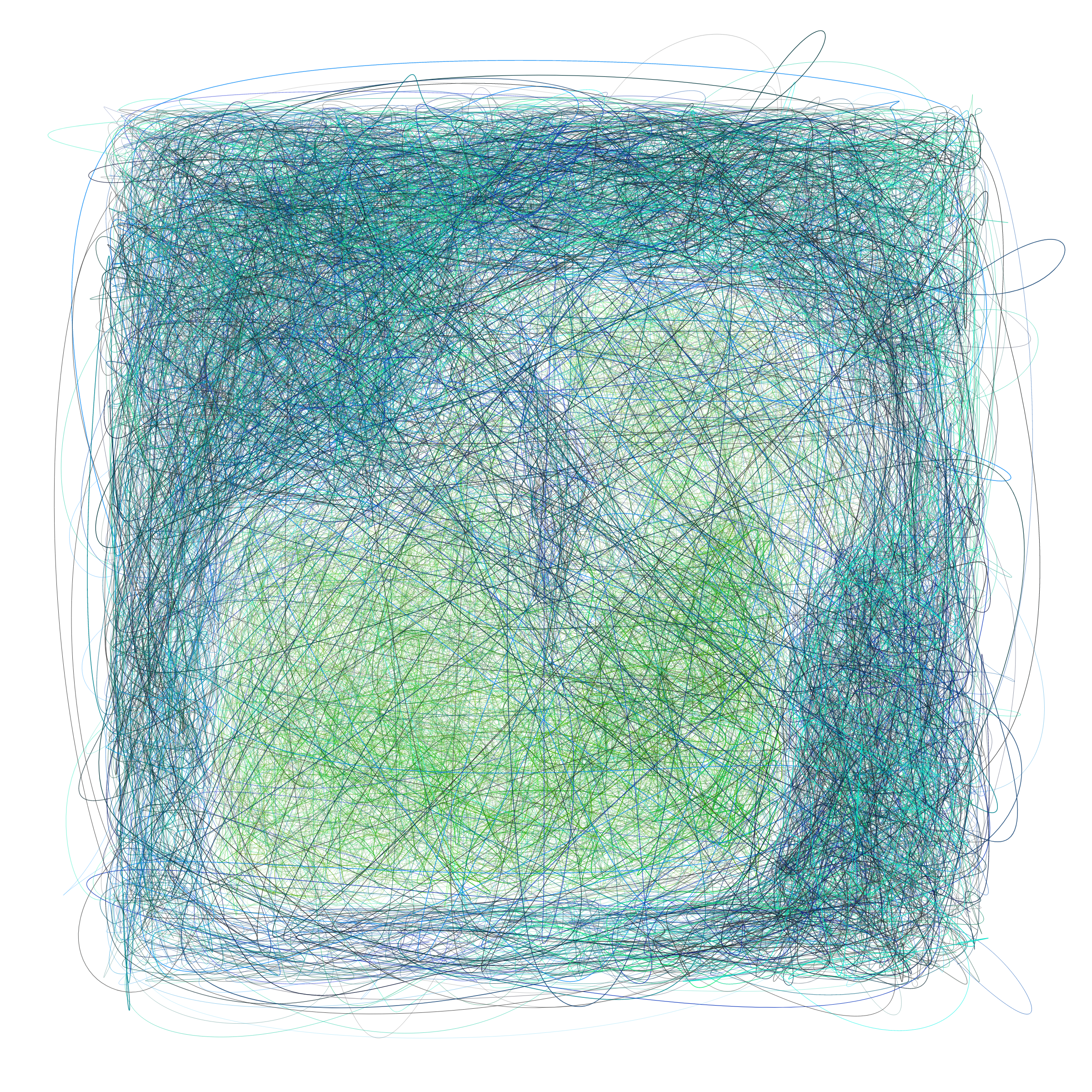 Art Blocks - Art Blocks v2 - Scribbled Boundaries #880 - NFT # 131000880