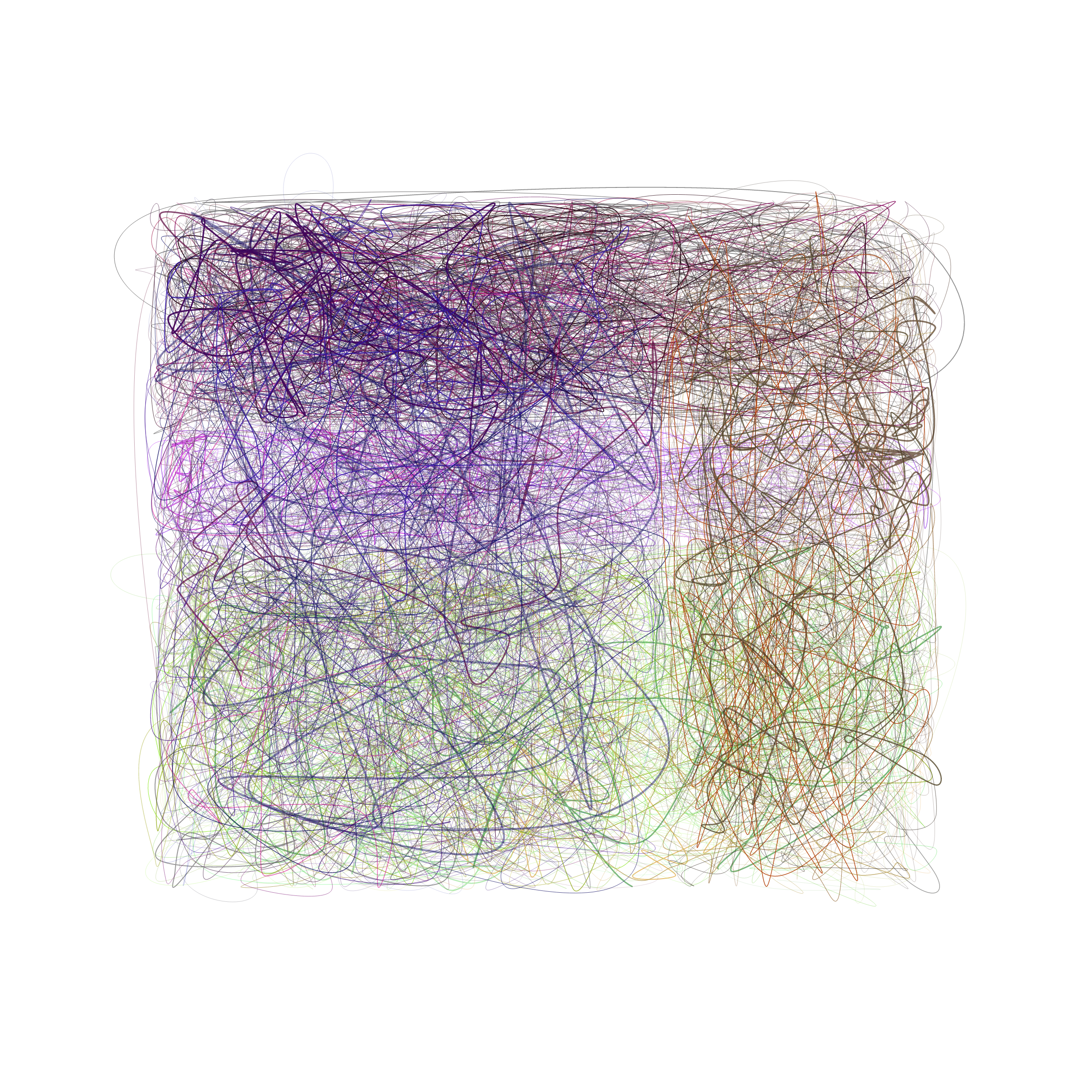 Art Blocks - Art Blocks v2 - Scribbled Boundaries #886 - NFT # 131000886