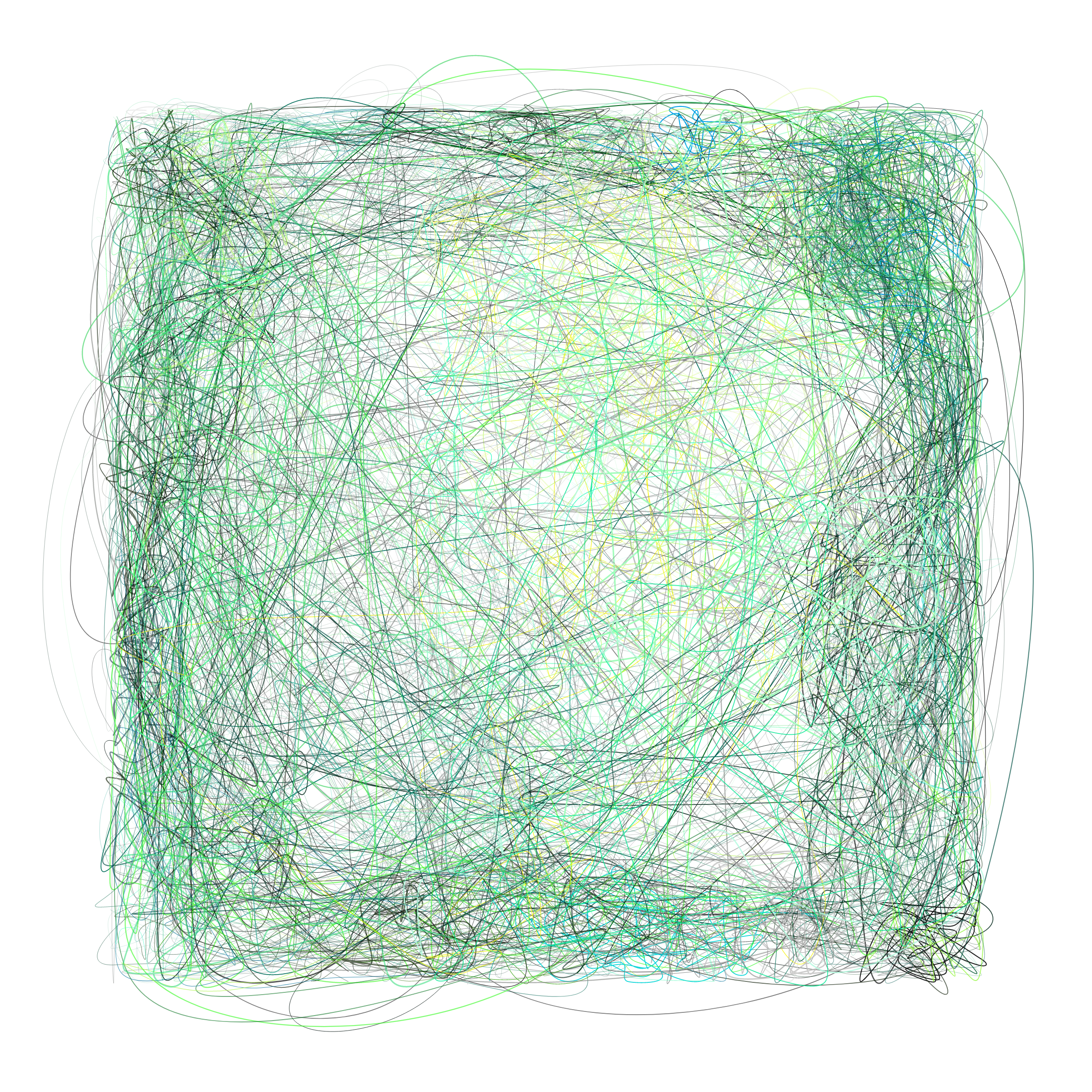 Art Blocks - Art Blocks v2 - Scribbled Boundaries #887 - NFT # 131000887