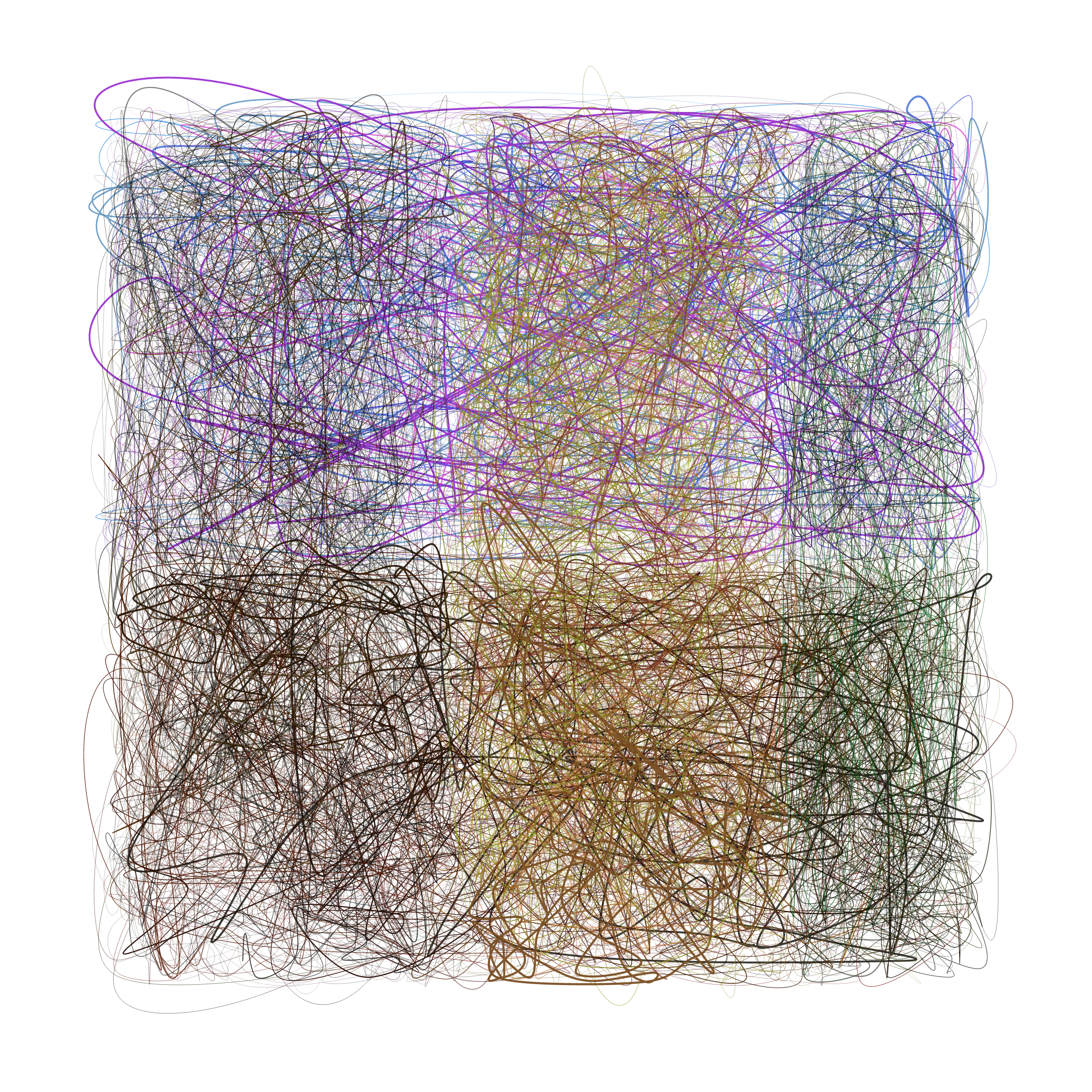 Art Blocks - Art Blocks v2 - Scribbled Boundaries #890 - NFT # 131000890