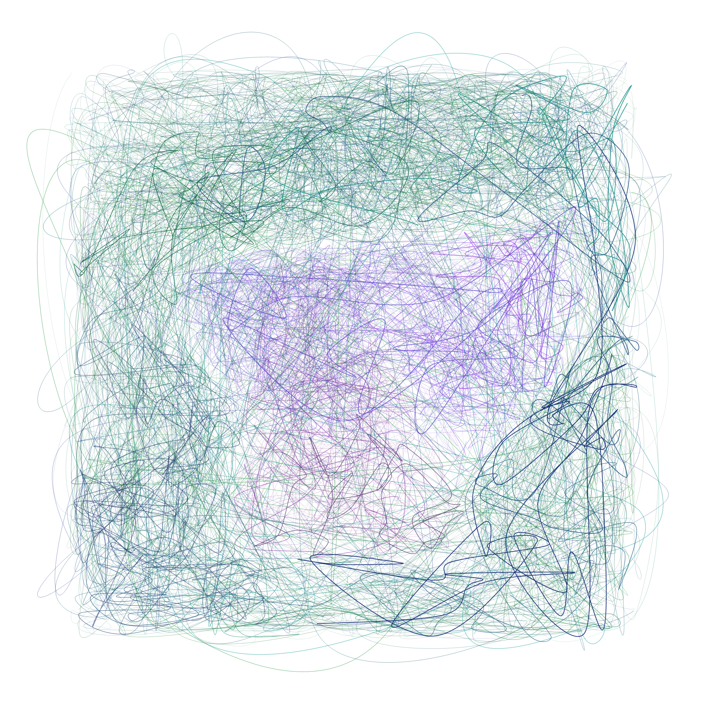 Art Blocks - Art Blocks v2 - Scribbled Boundaries #891 - NFT # 131000891