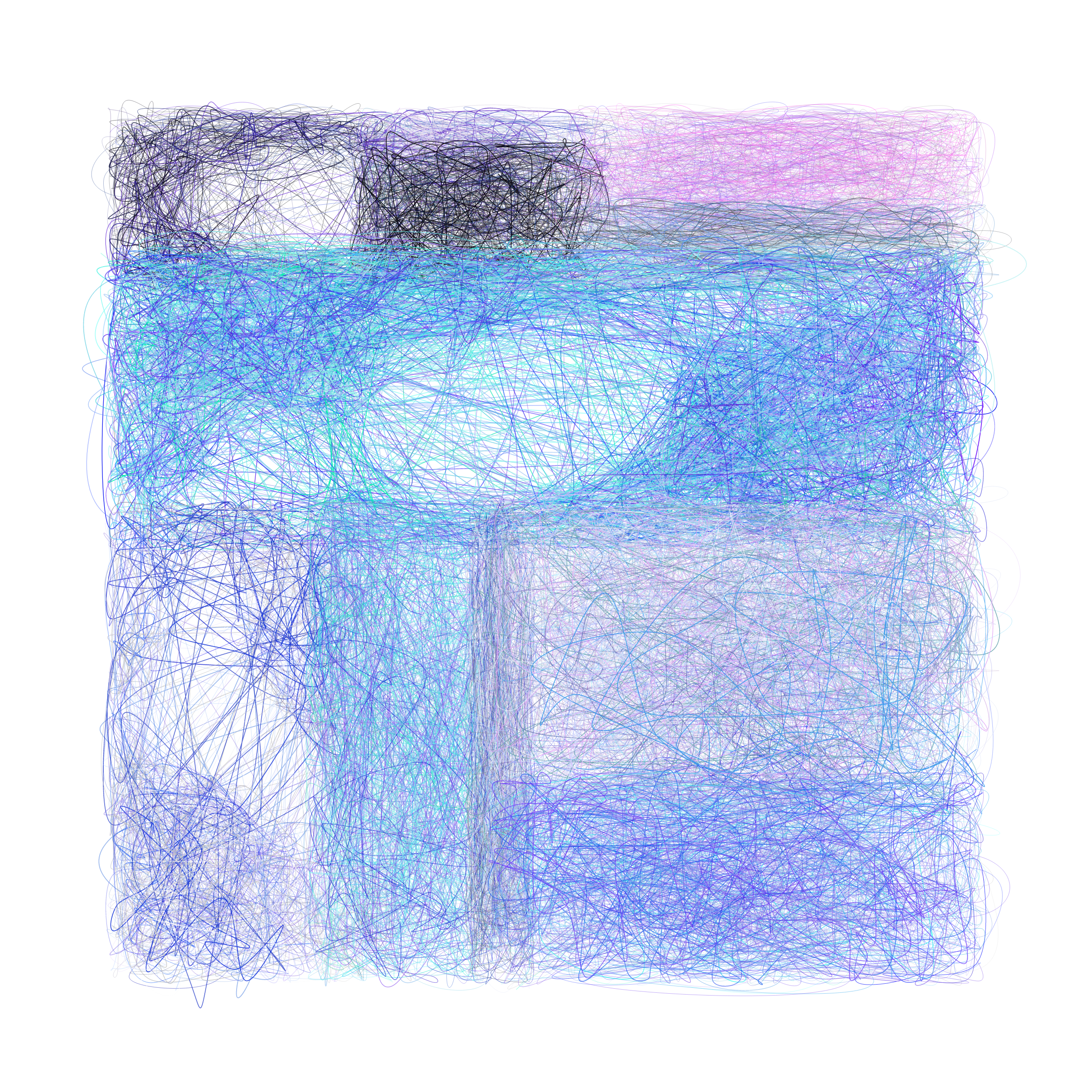 Art Blocks - Art Blocks v2 - Scribbled Boundaries #893 - NFT # 131000893