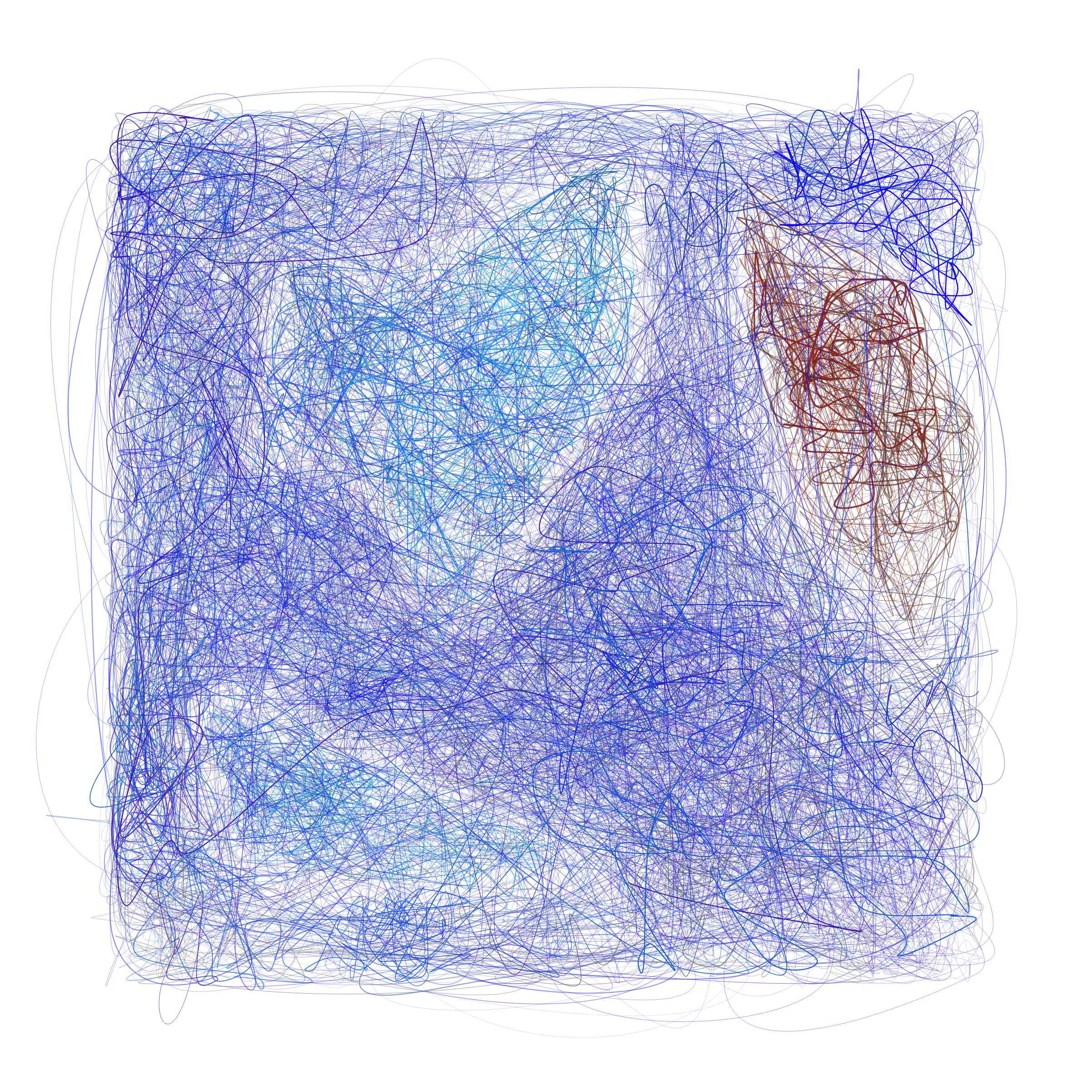 Art Blocks - Art Blocks v2 - Scribbled Boundaries #895 - NFT # 131000895