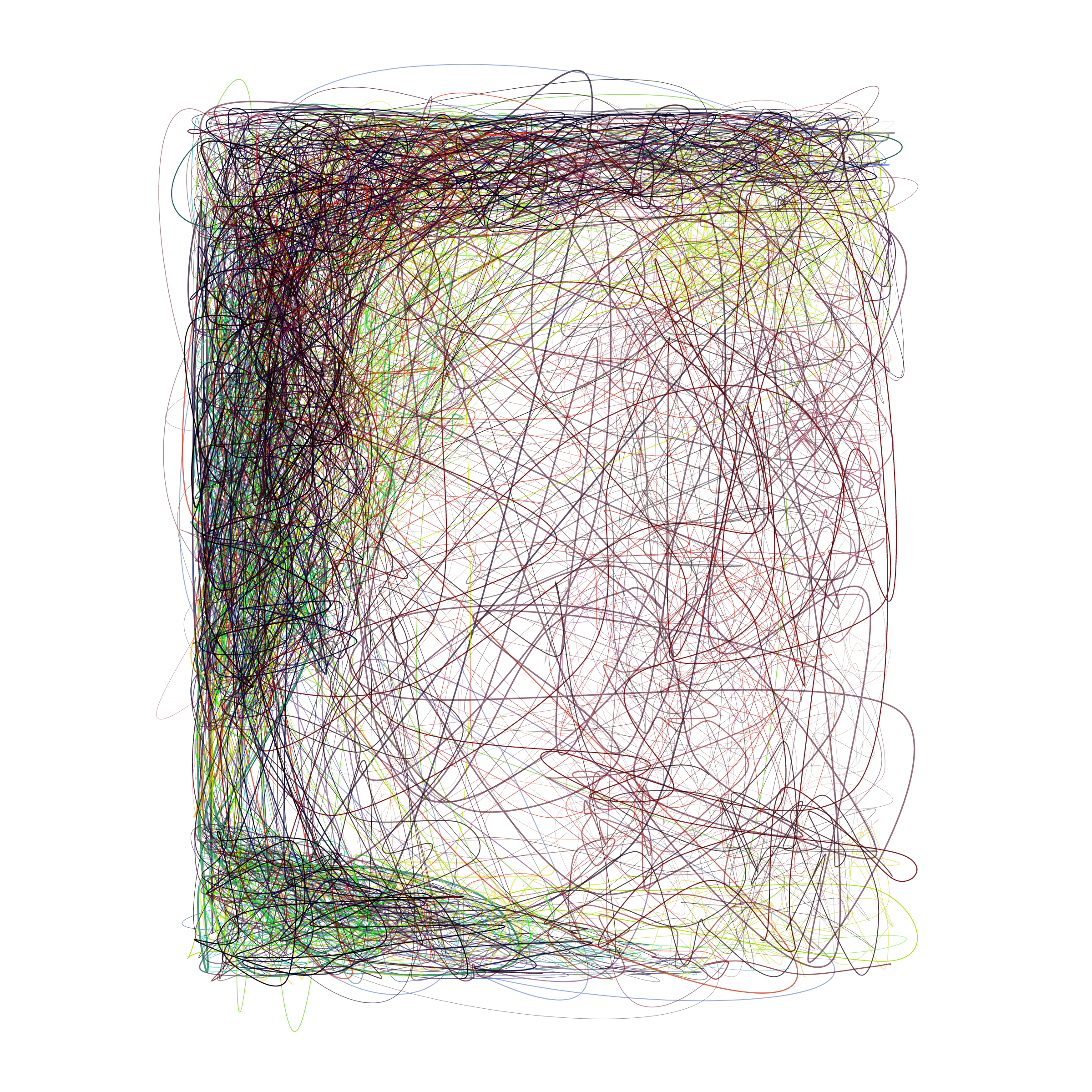 Art Blocks - Art Blocks v2 - Scribbled Boundaries #897 - NFT # 131000897