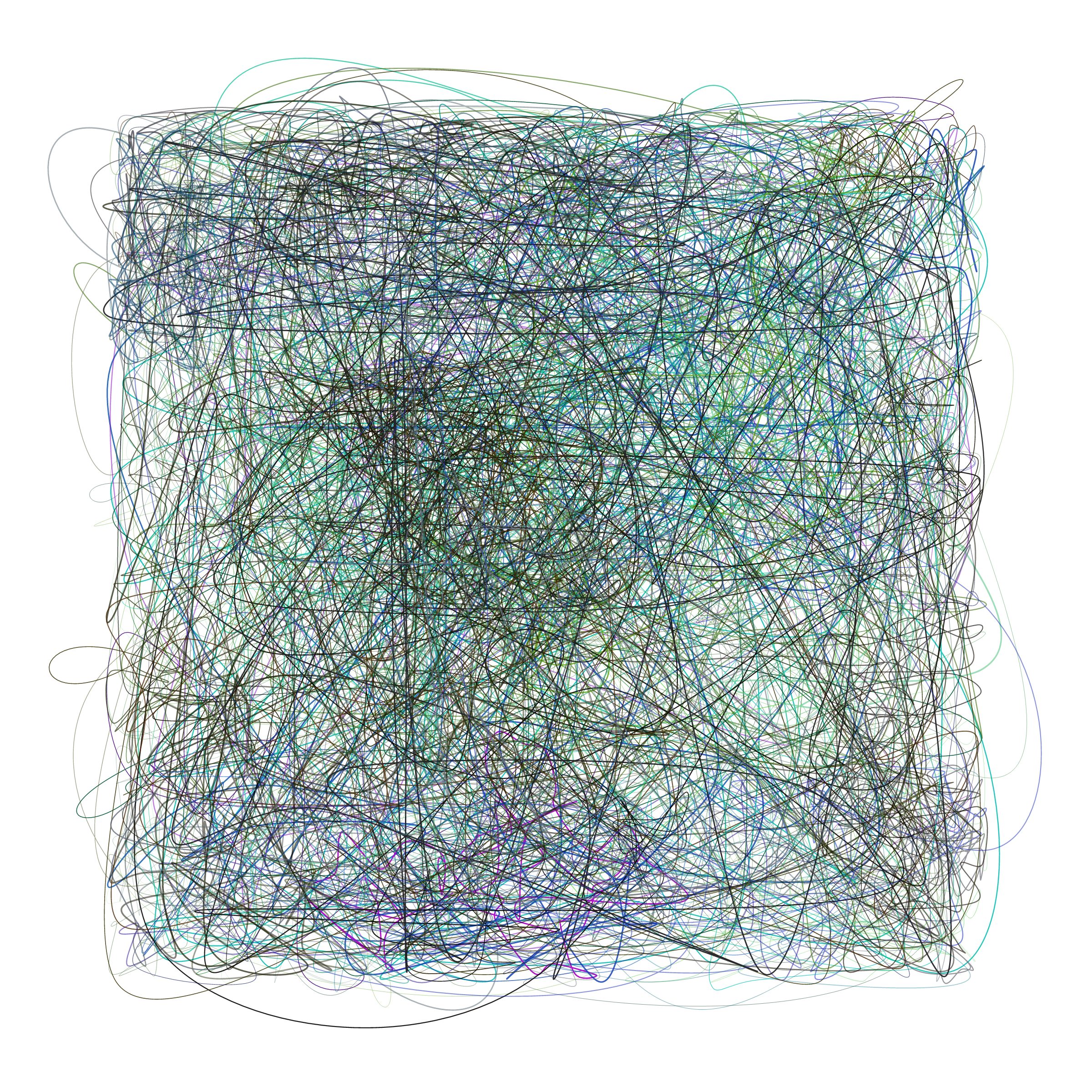 Art Blocks - Art Blocks v2 - Scribbled Boundaries #900 - NFT # 131000900