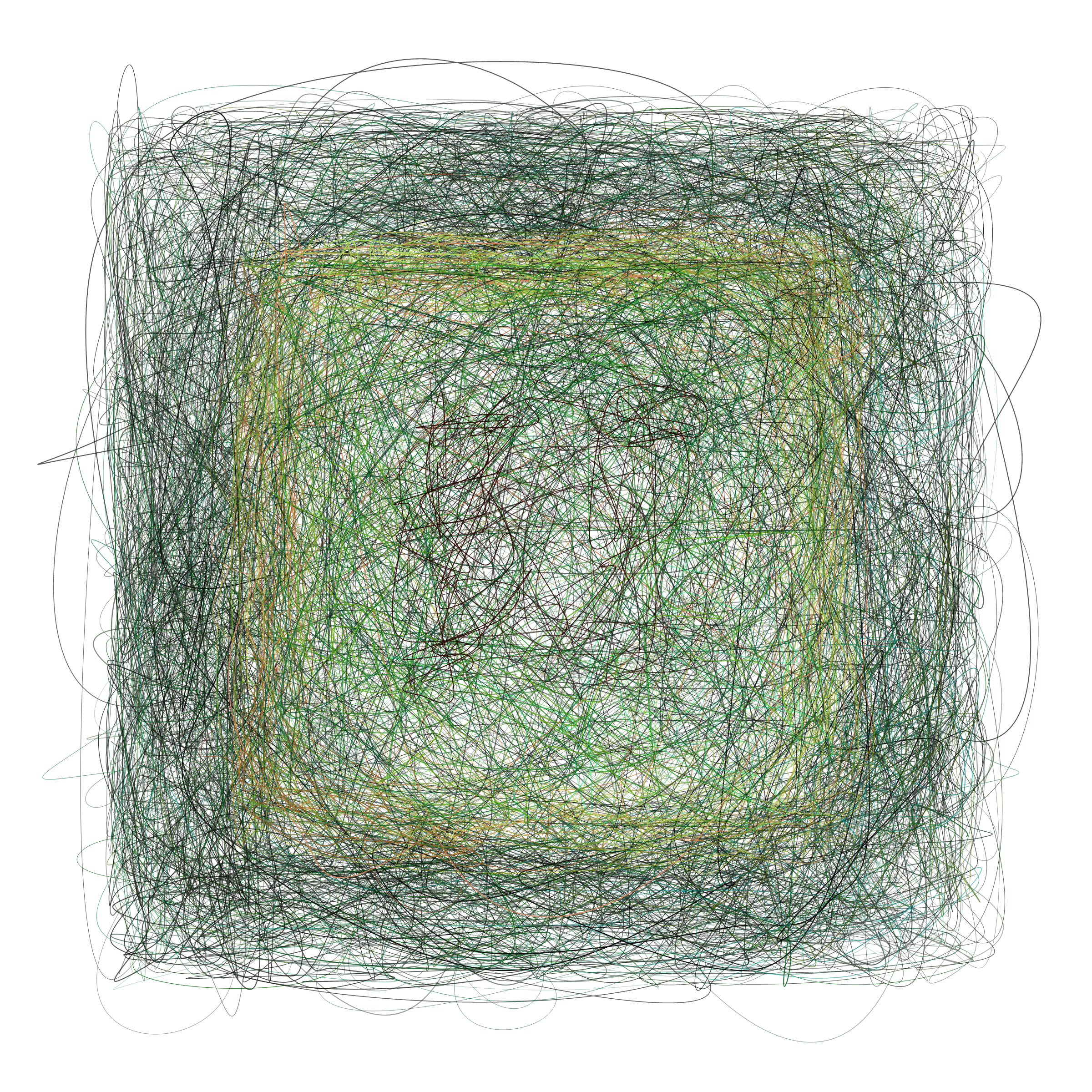 Art Blocks - Art Blocks v2 - Scribbled Boundaries #901 - NFT # 131000901