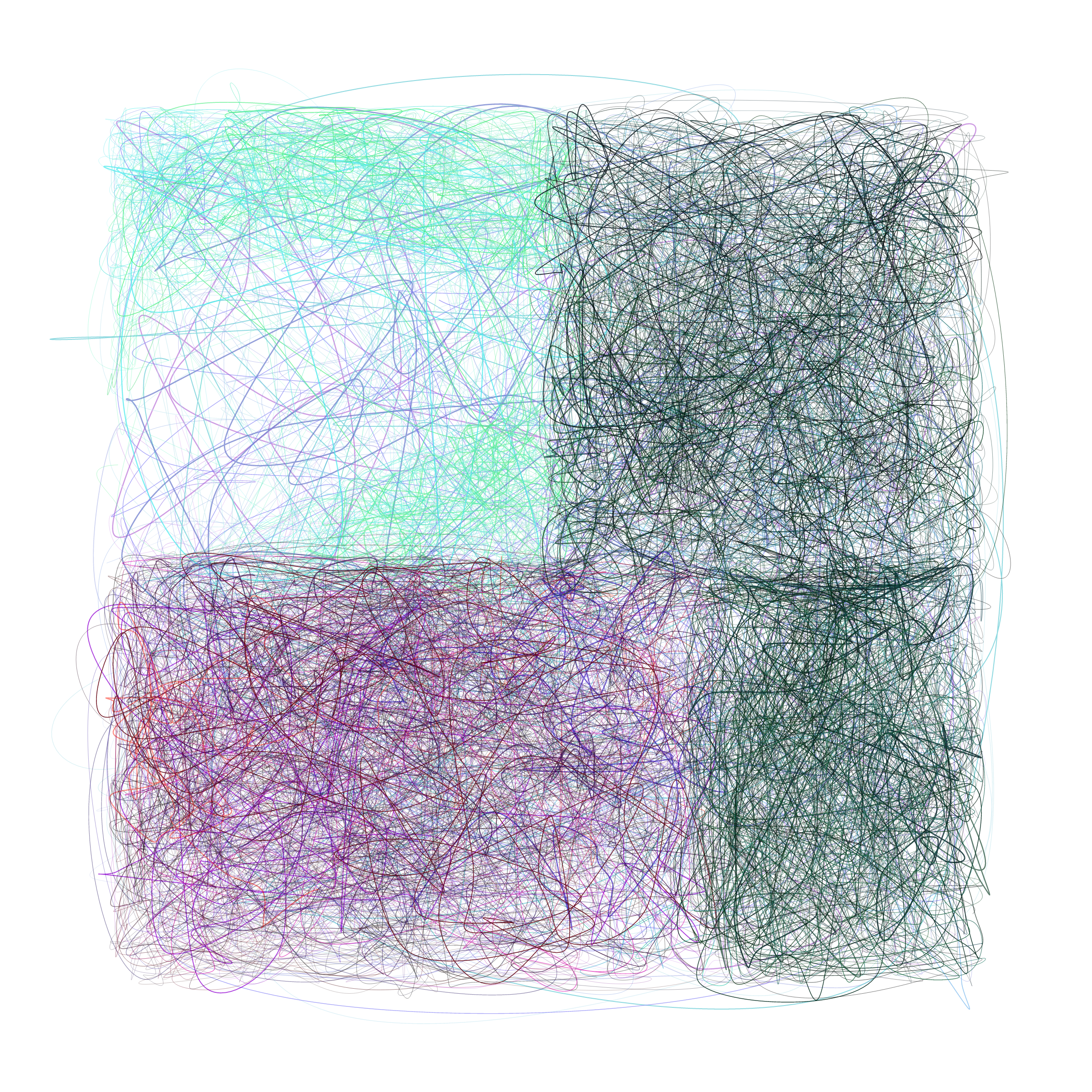 Art Blocks - Art Blocks v2 - Scribbled Boundaries #906 - NFT # 131000906