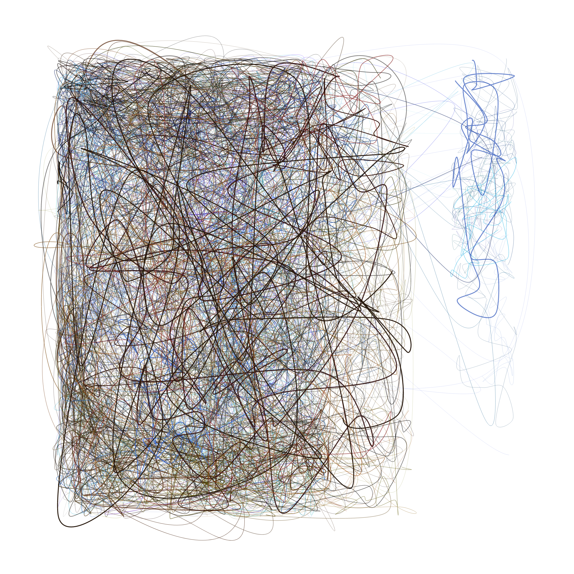 Art Blocks - Art Blocks v2 - Scribbled Boundaries #908 - NFT # 131000908