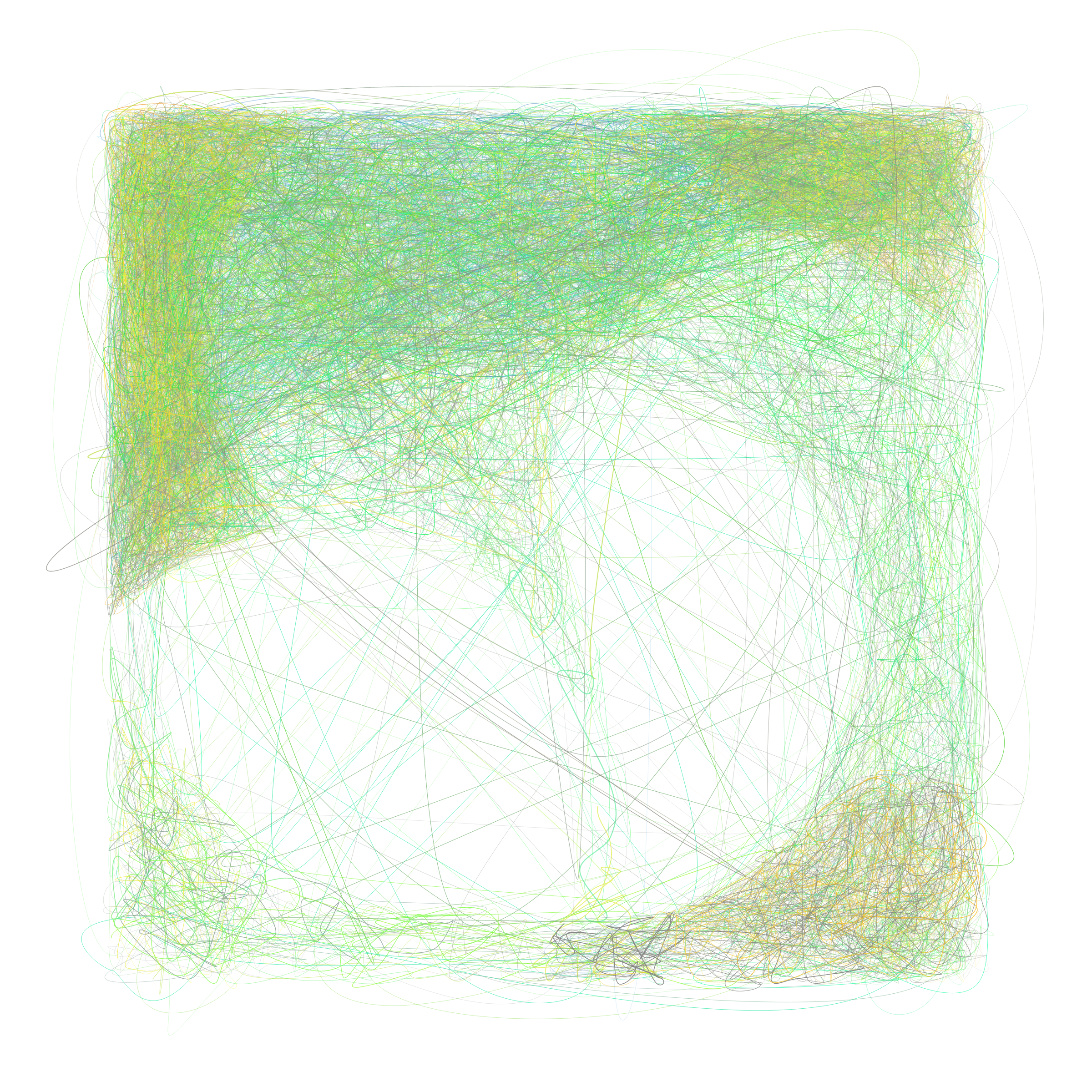 Art Blocks - Art Blocks v2 - Scribbled Boundaries #911 - NFT # 131000911