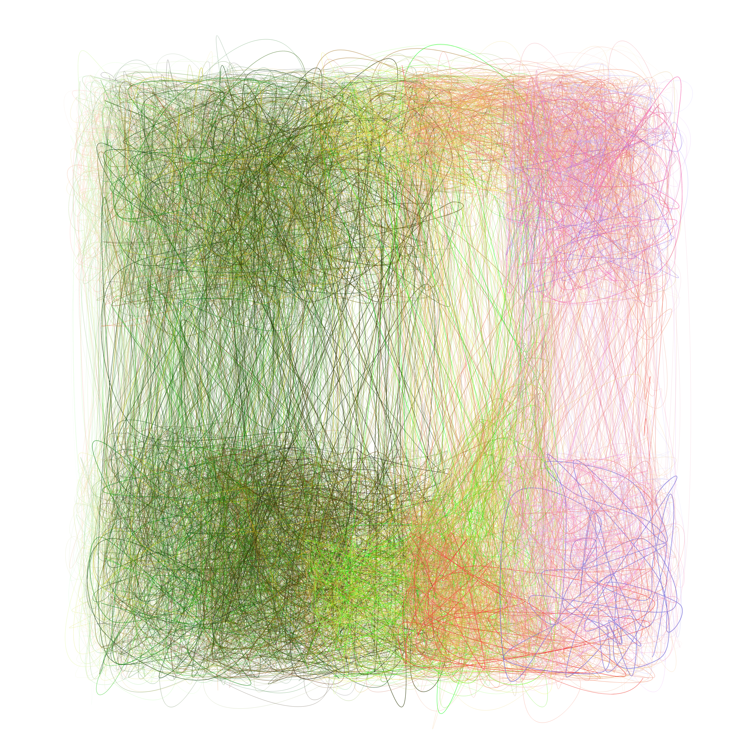 Art Blocks - Art Blocks v2 - Scribbled Boundaries #918 - NFT # 131000918