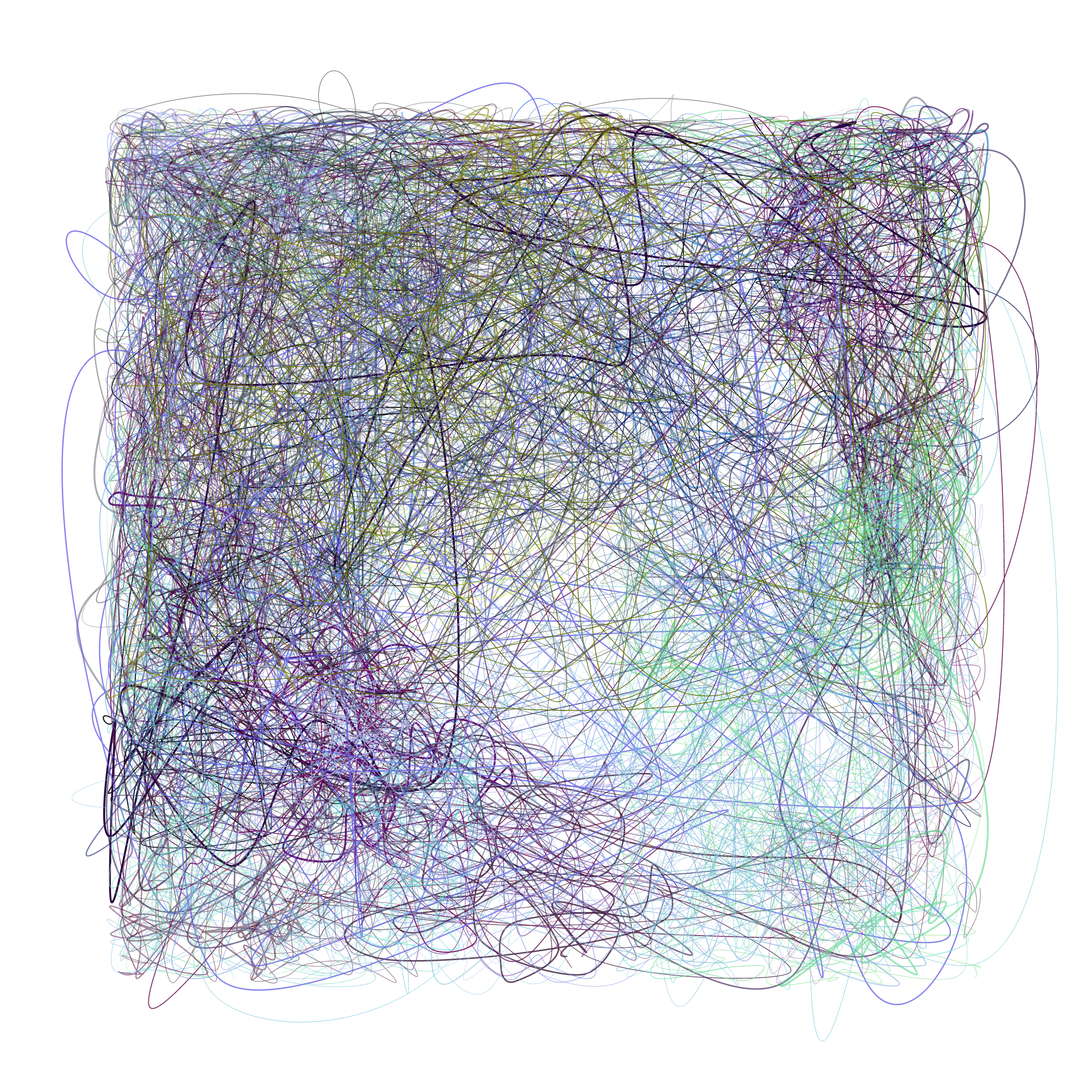 Art Blocks - Art Blocks v2 - Scribbled Boundaries #921 - NFT # 131000921