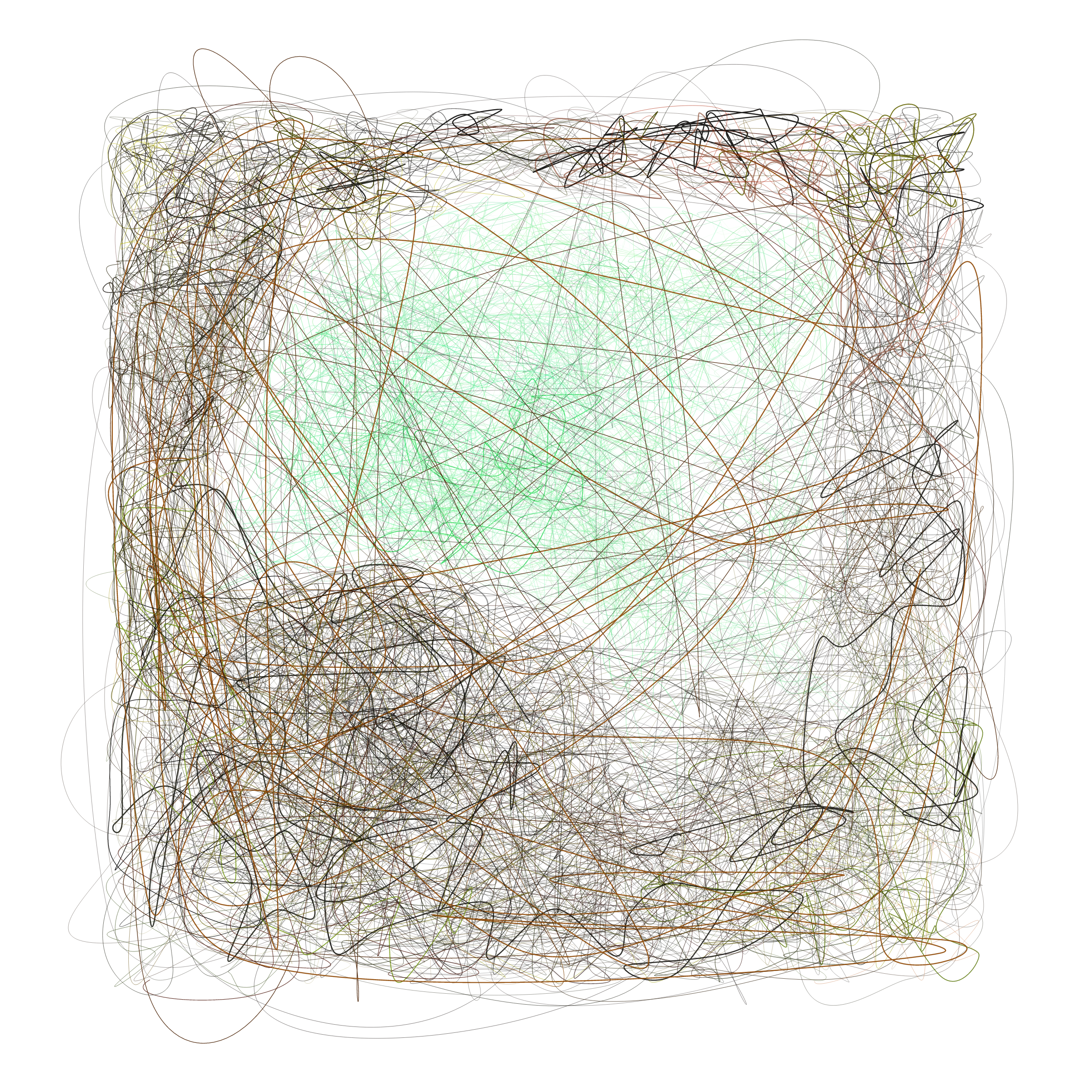 Art Blocks - Art Blocks v2 - Scribbled Boundaries #932 - NFT # 131000932