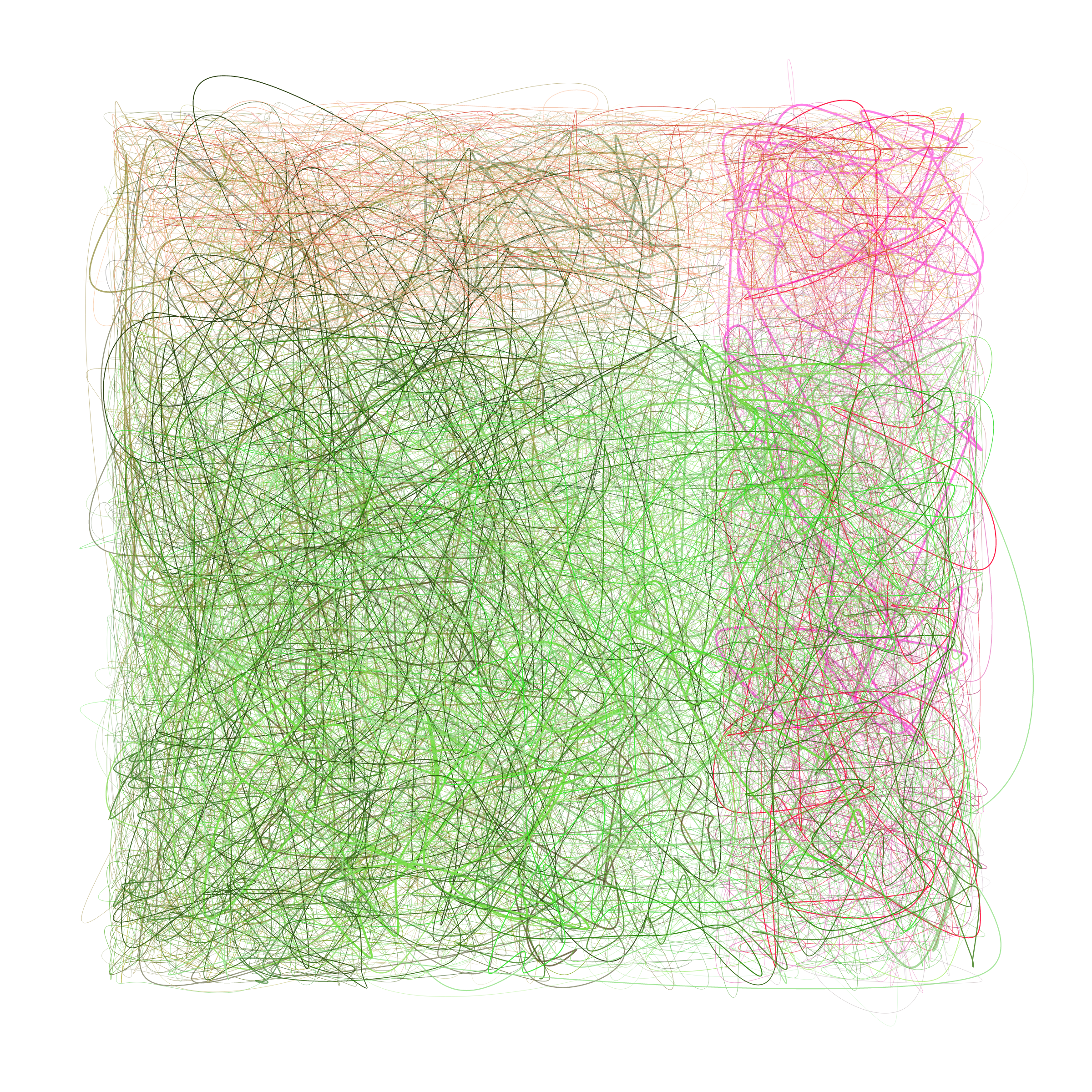 Art Blocks - Art Blocks v2 - Scribbled Boundaries #934 - NFT # 131000934