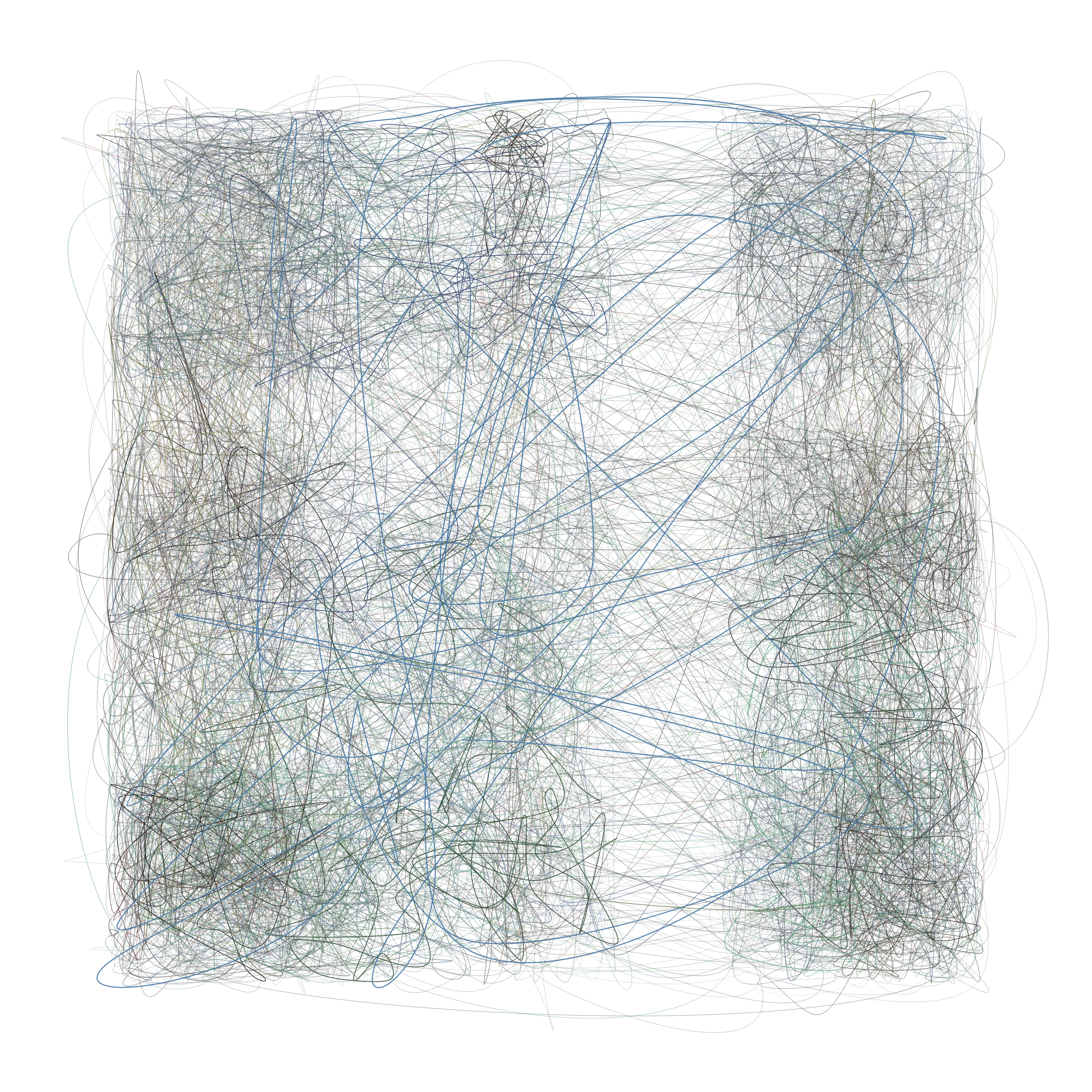 Art Blocks - Art Blocks v2 - Scribbled Boundaries #942 - NFT # 131000942