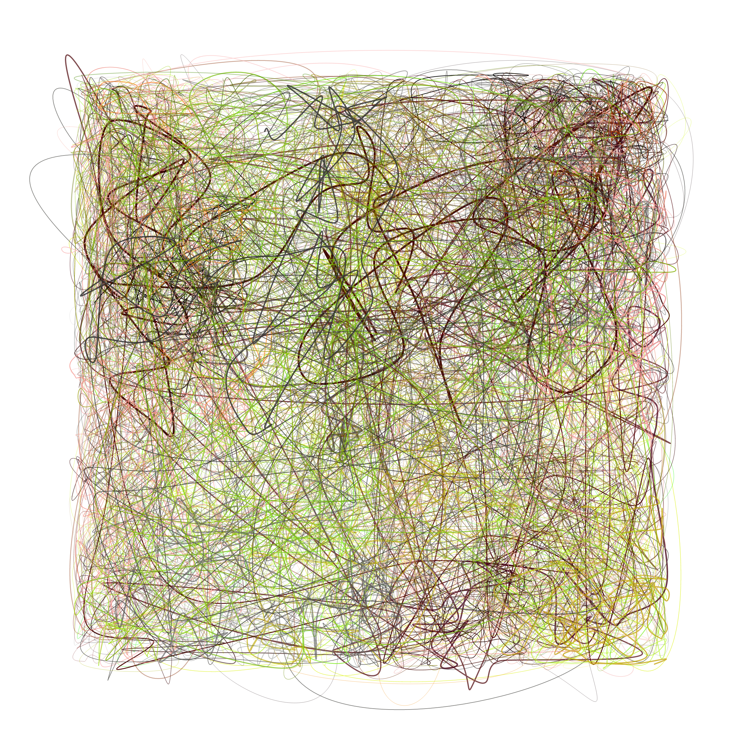 Art Blocks - Art Blocks v2 - Scribbled Boundaries #943 - NFT # 131000943